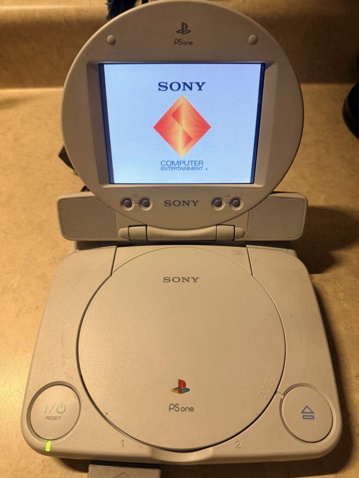 Sony PS One Playstation Slim PS1 Console w/LCD Screen SCPH-101 SCPH-131 TESTED