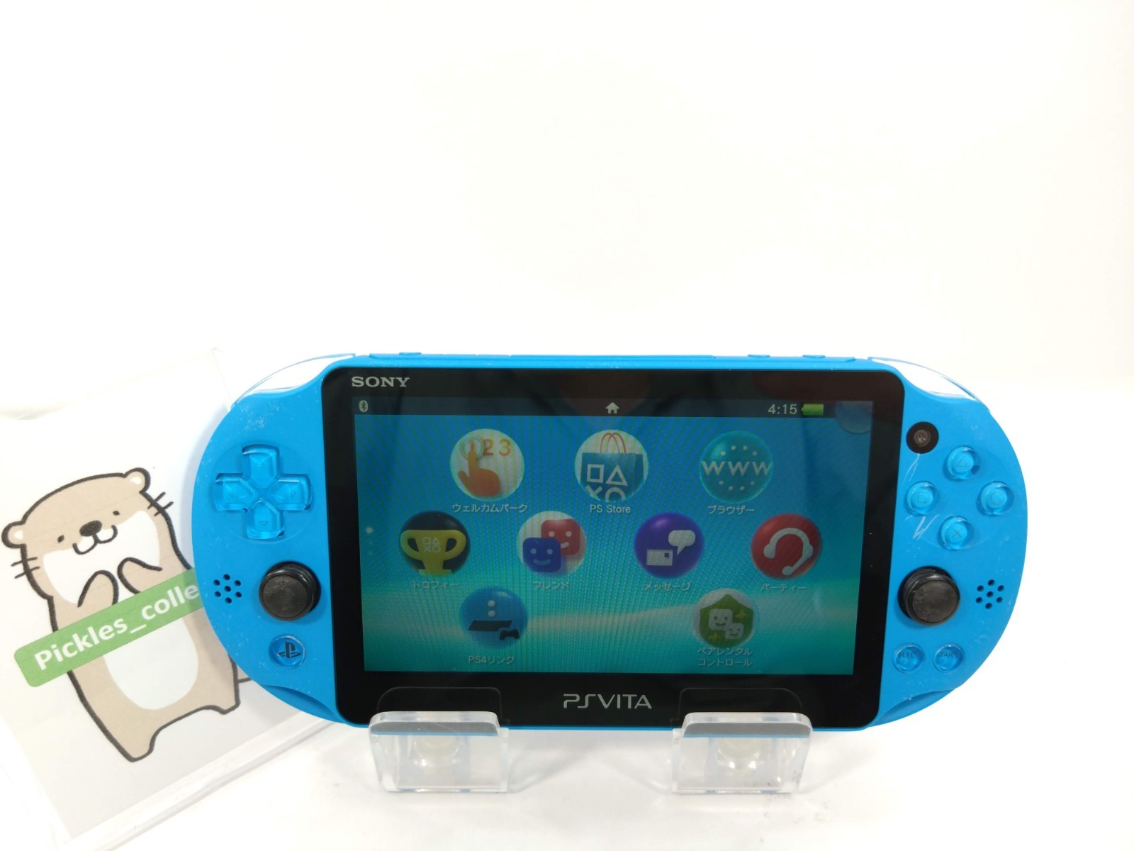 Sony PS Vita Aqua Blue PCH-2000 ZA23 w/16GB USB Wi-Fi PSV Slim Tested 0605G