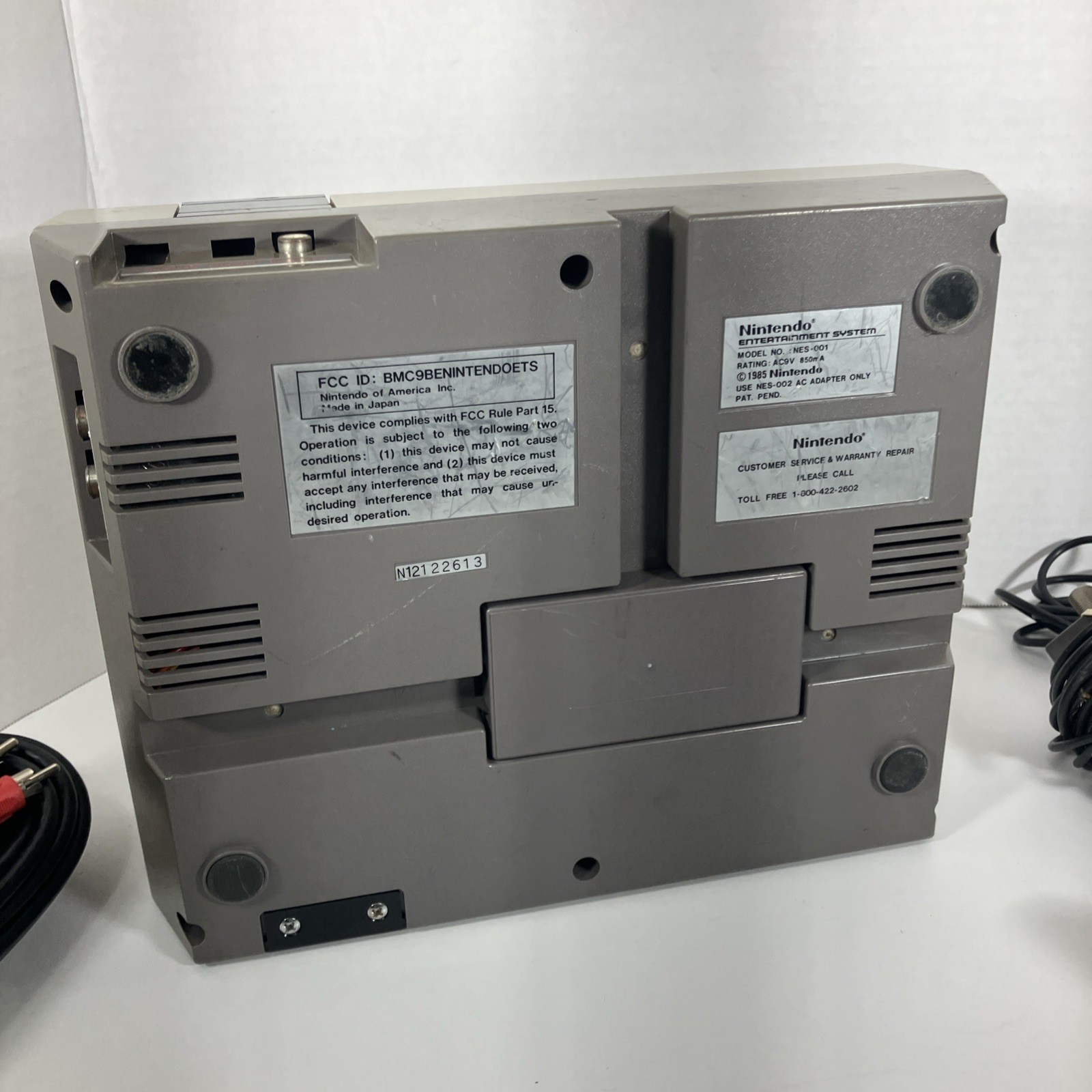 Nintendo NES Console NES-001 Controller OEM Power Brick AV Cables