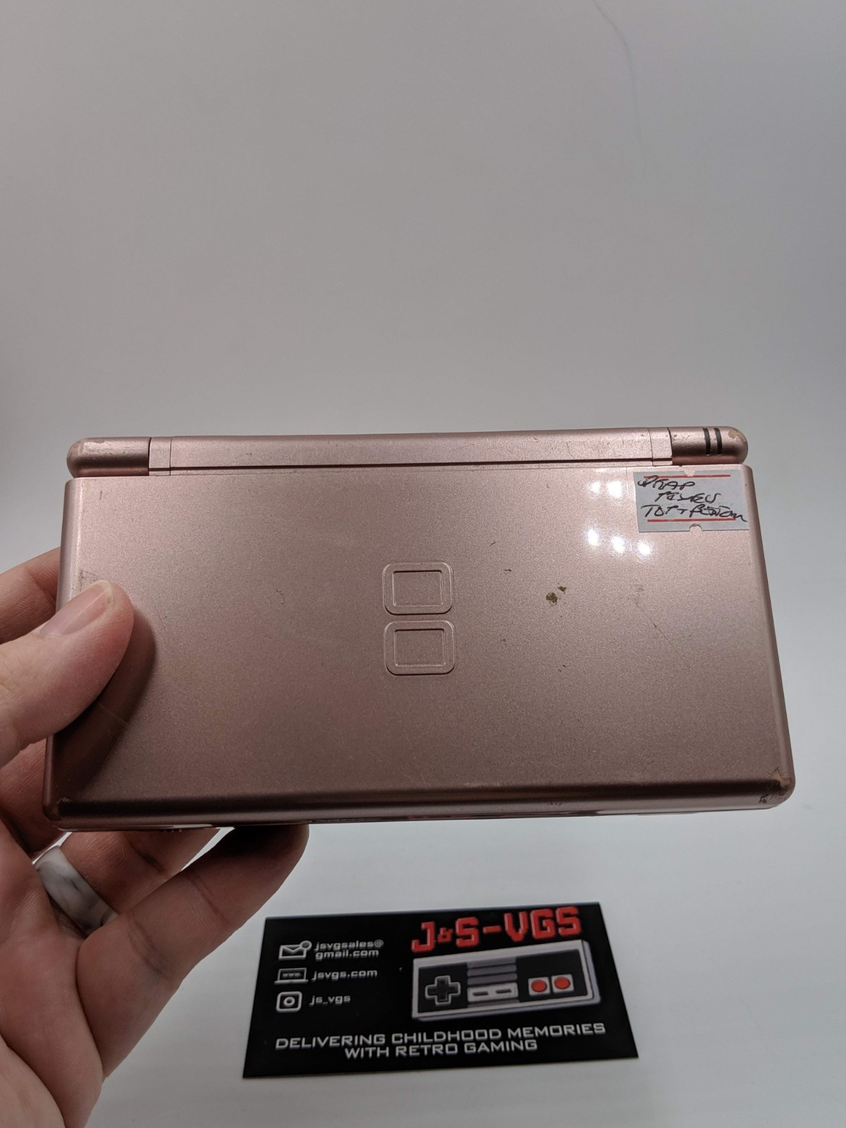 Nintendo DS Lite Metallic Rose DEAD PIXELS TOP & BOTOM SCREEN AS IS FOR PARTS