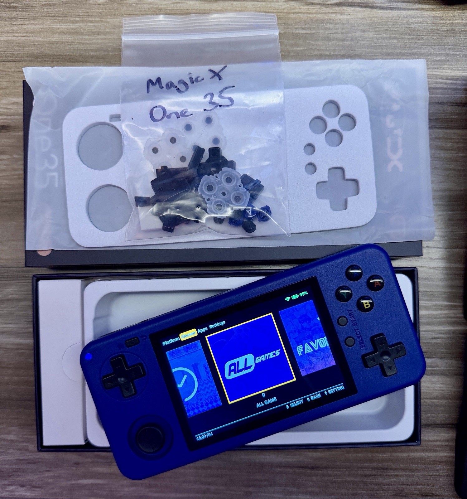 MagicX One35 | Blue | Android Handheld With Tate Mode | 64GB Storage + 4GB RAM