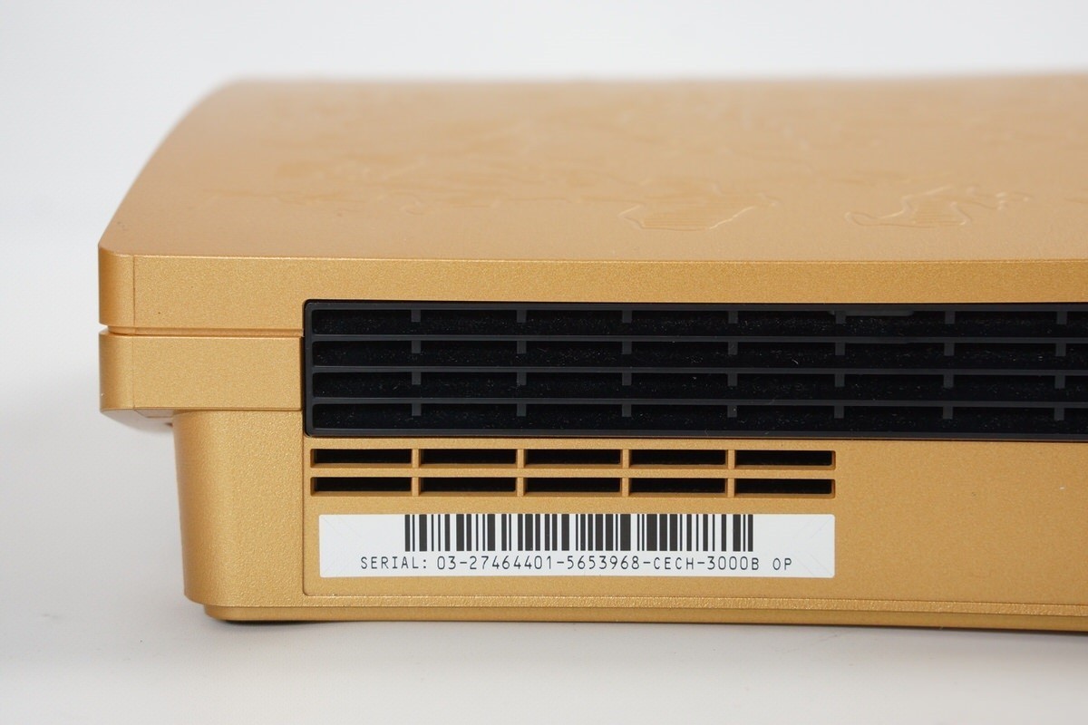 PS3 Playstation3 ONE PIECE GOLD Console CECH-3000B 320GB Tested System 68