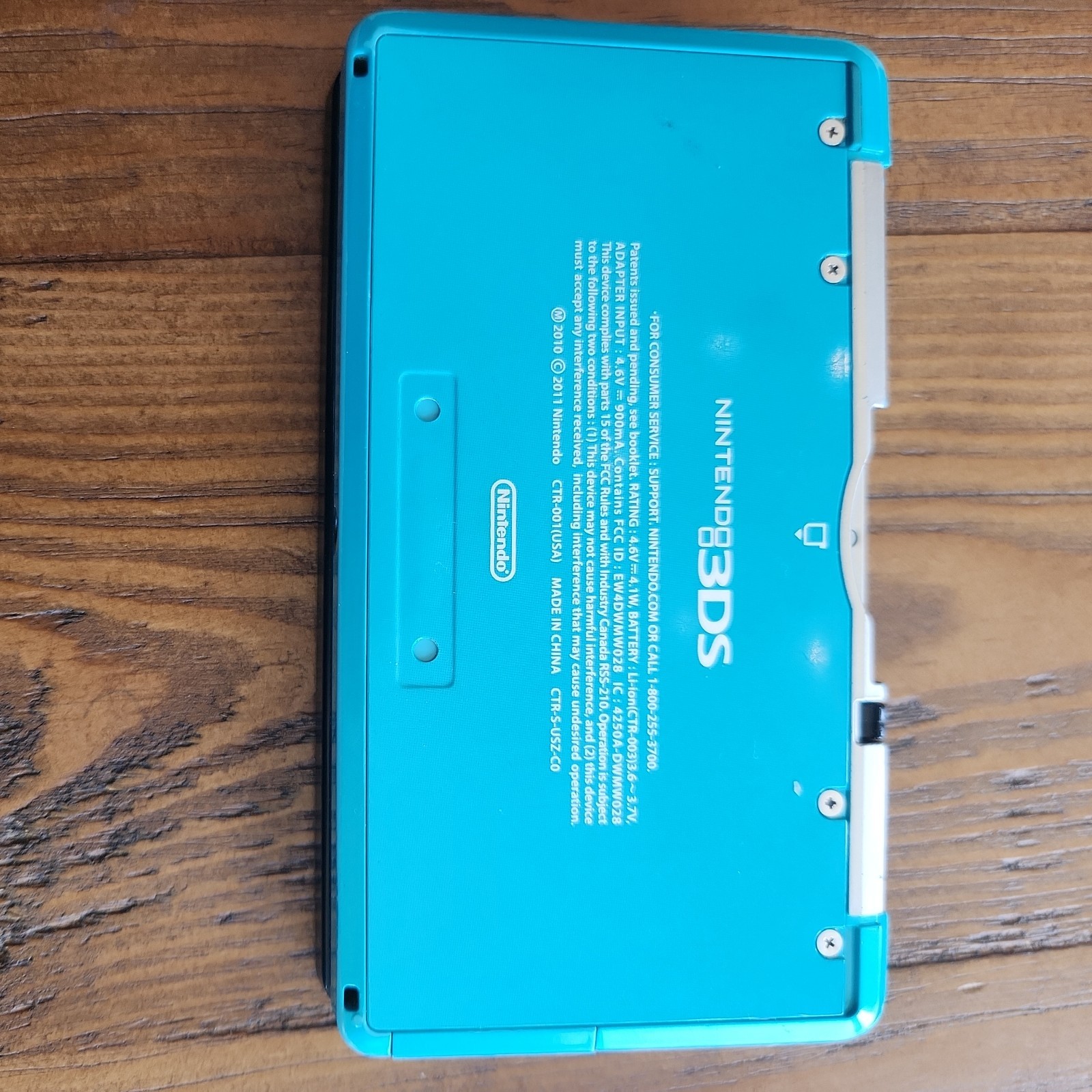 Nintendo 3DS CTR-001 USA Aqua Blue Console Tested Working Includes Stylus