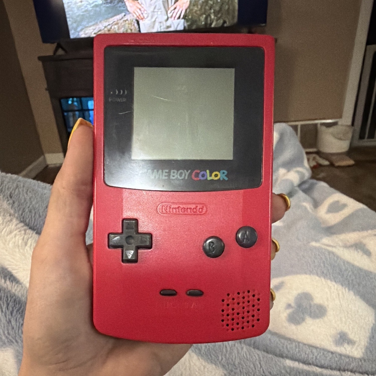 Nintendo Game Boy Color Handheld System Red CGB-001 Battery Powered 1998