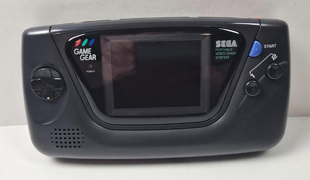 SEGA Game Gear Handheld System + Case, Charger, Battery Pack, Wide View – Tested