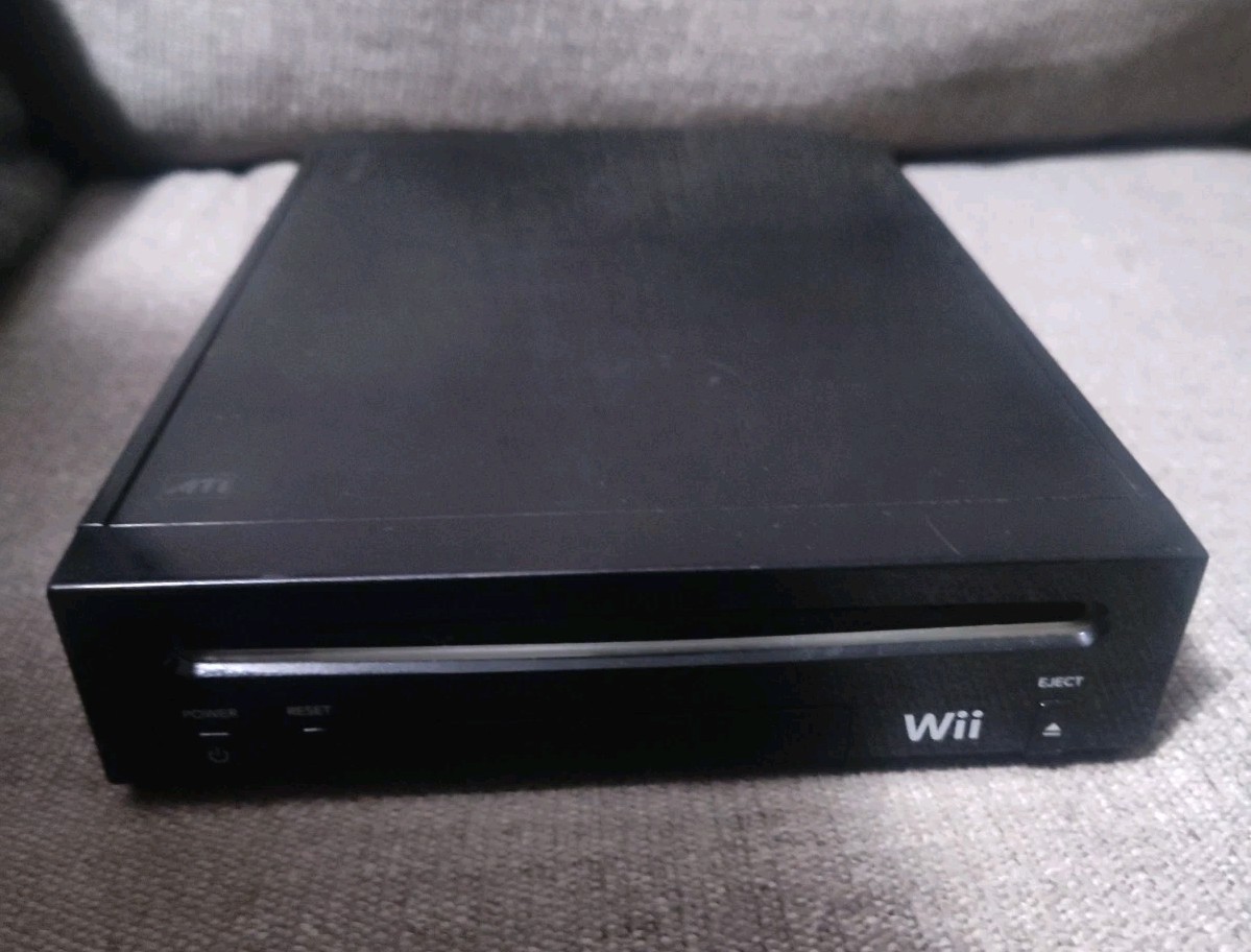 Nintendo Wii Replacement Console Only Black RVL-101 (USA) Tested Working
