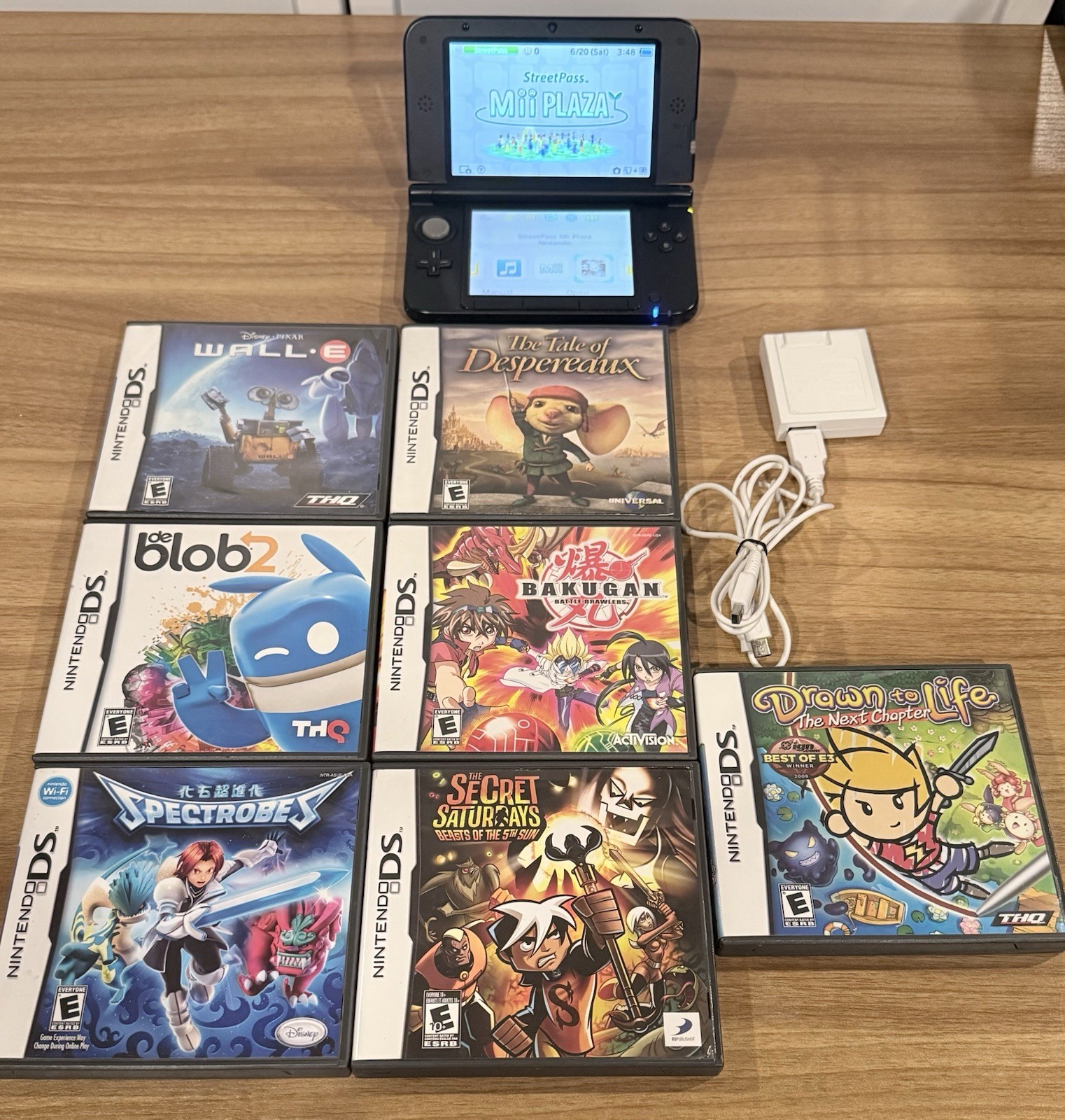 Nintendo 3DS XL Blue Black Handheld Console System SPR-001 Tested
