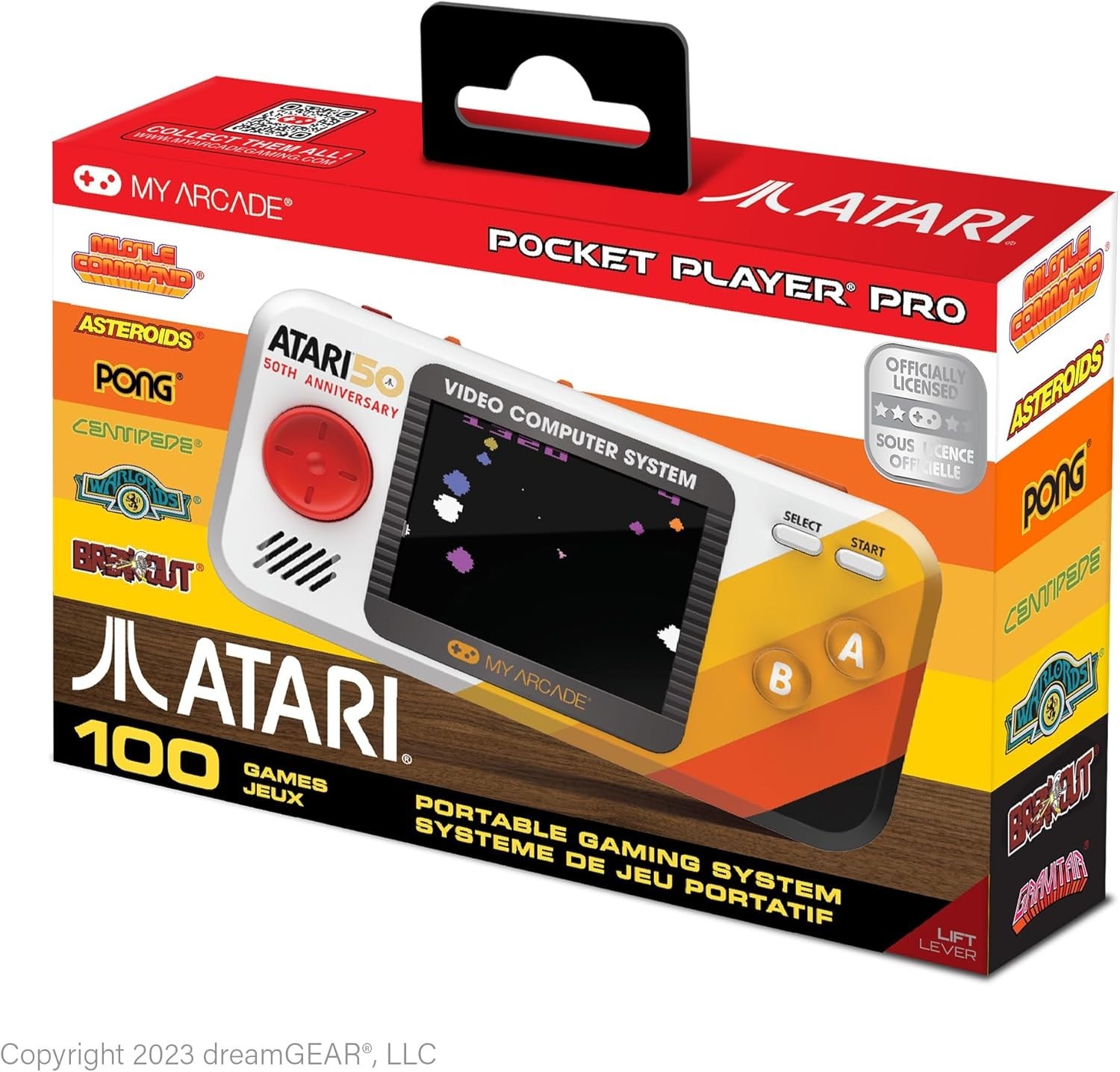 Experience Atari’s Legacy: Pocket Player Pro with 100 Games & 2.75″ Color Screen