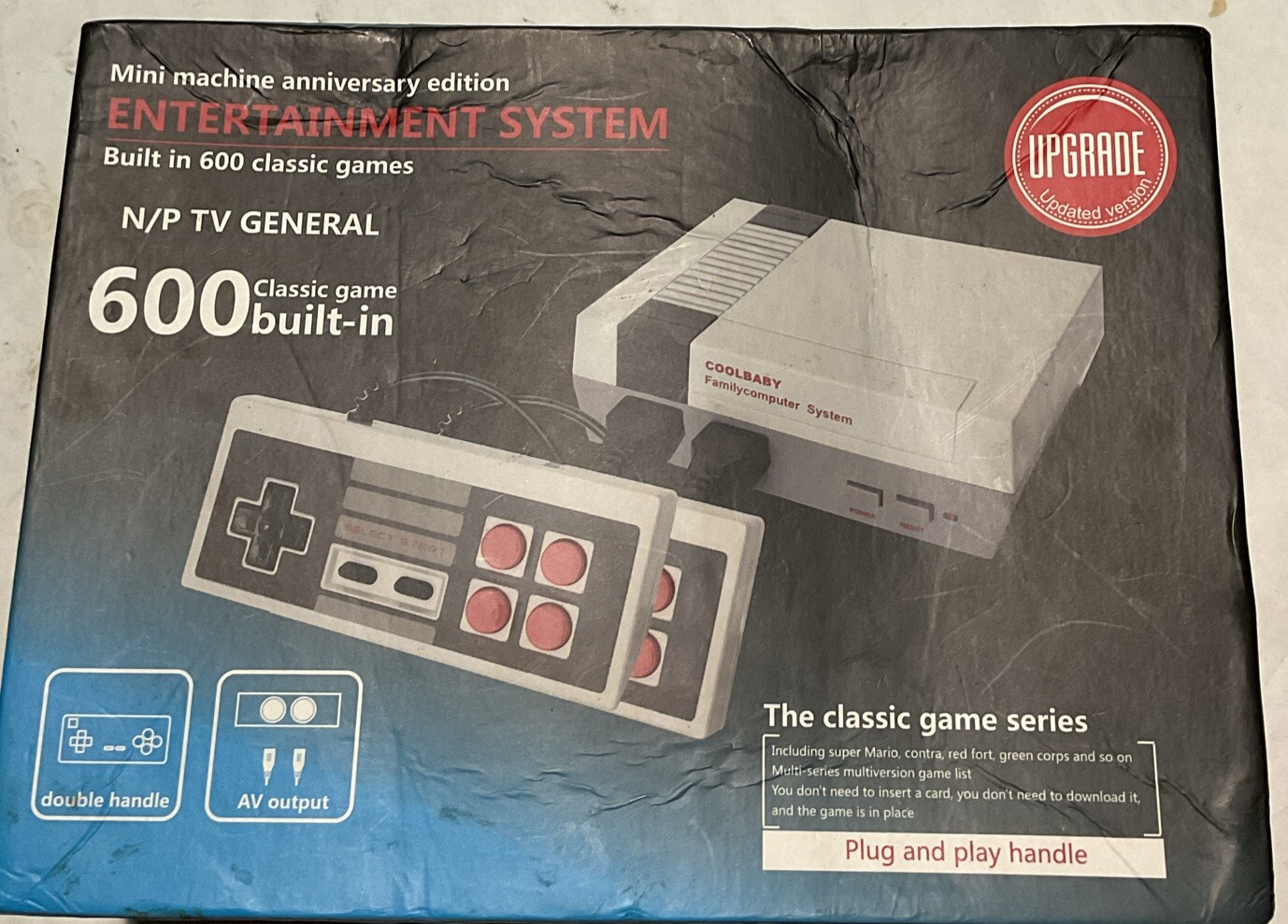 MiniGame Anniversary Edition Retro Game Entertainment System 600 Classic Game