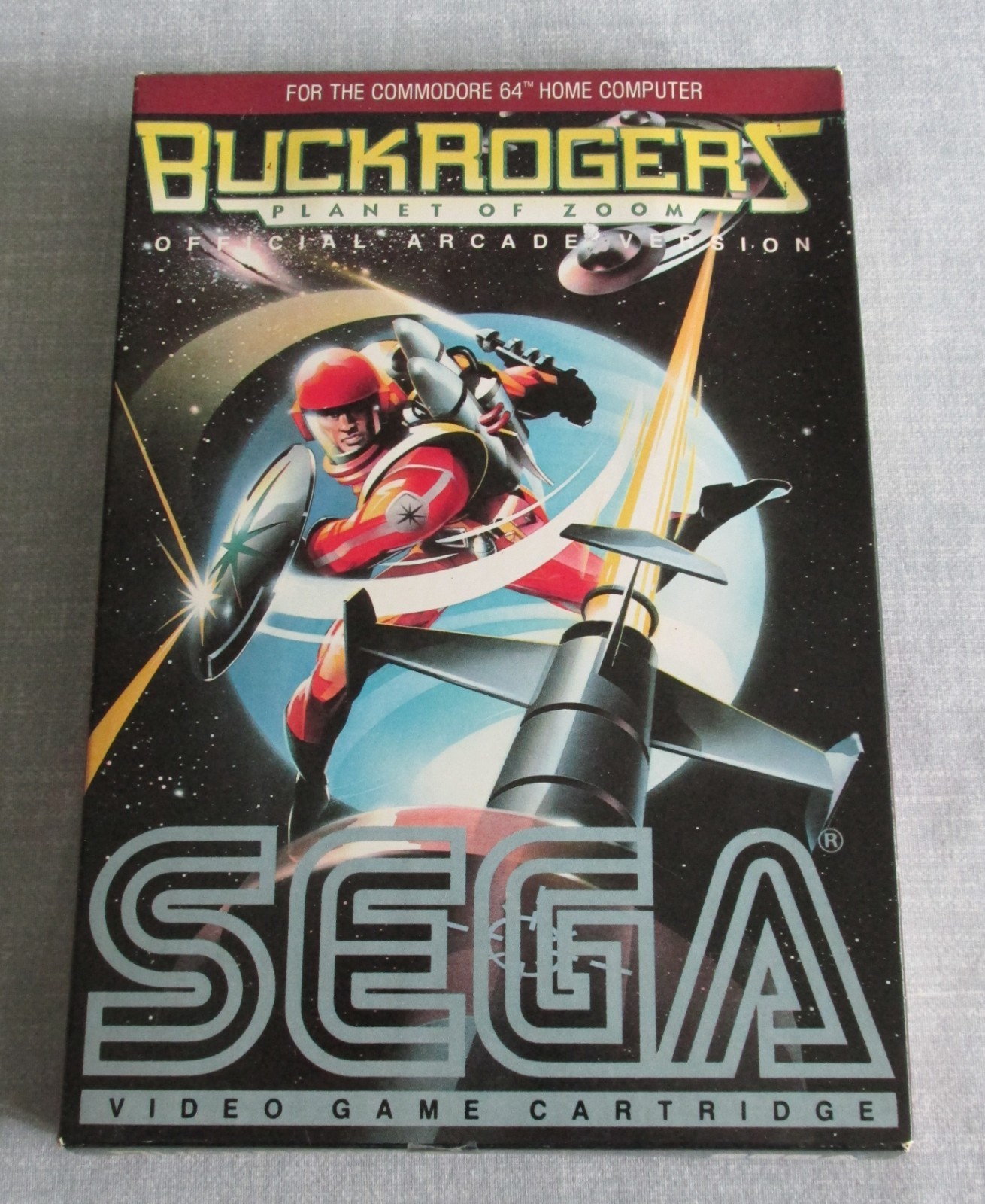 BUCK ROGERS PLANET OF ZOOM COMMODORE 64 (1983) GAME CARTRIDGE MANUAL CIB TESTED