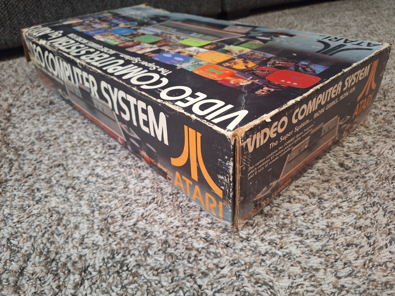 Atari 2600 Console 100% TESTED WORKING CIB Complete in Box Good Box!