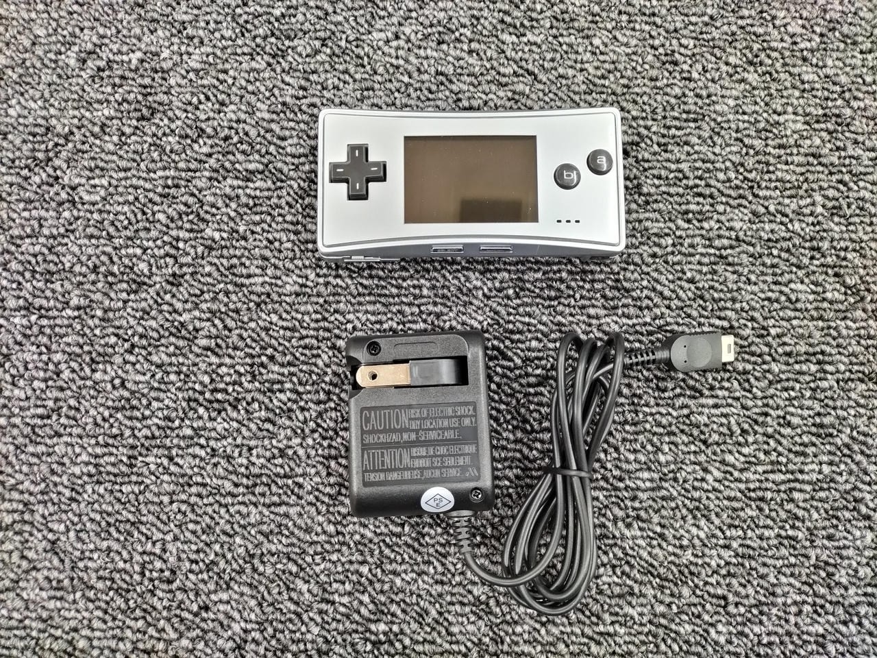 Nintendo Game Boy Micro OXY-001 Console with AC Adapter, Retro Game A2931