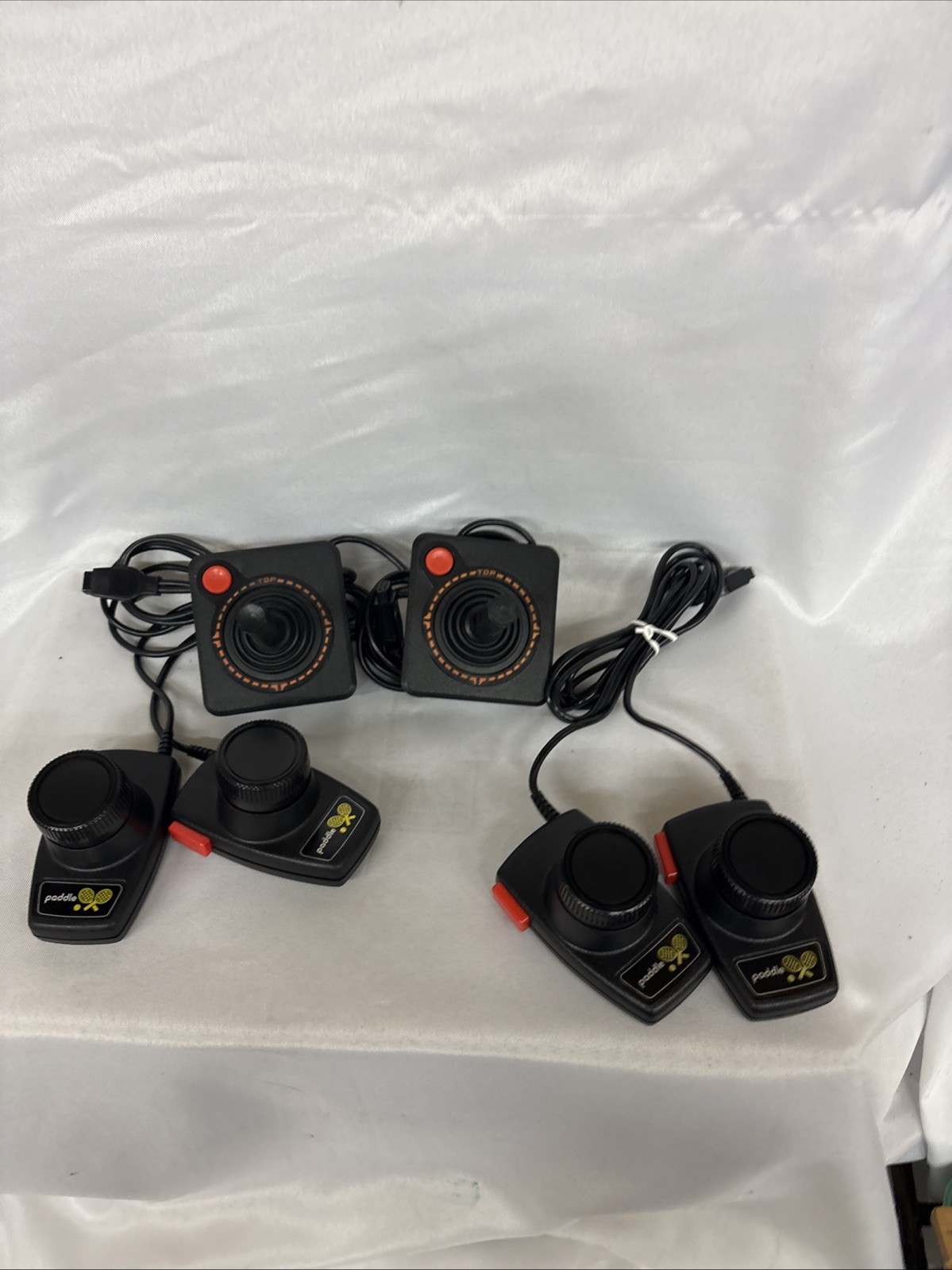 Atari 2600 Woody Console With Joysticks, Paddle Game Controllers Etc. Untested