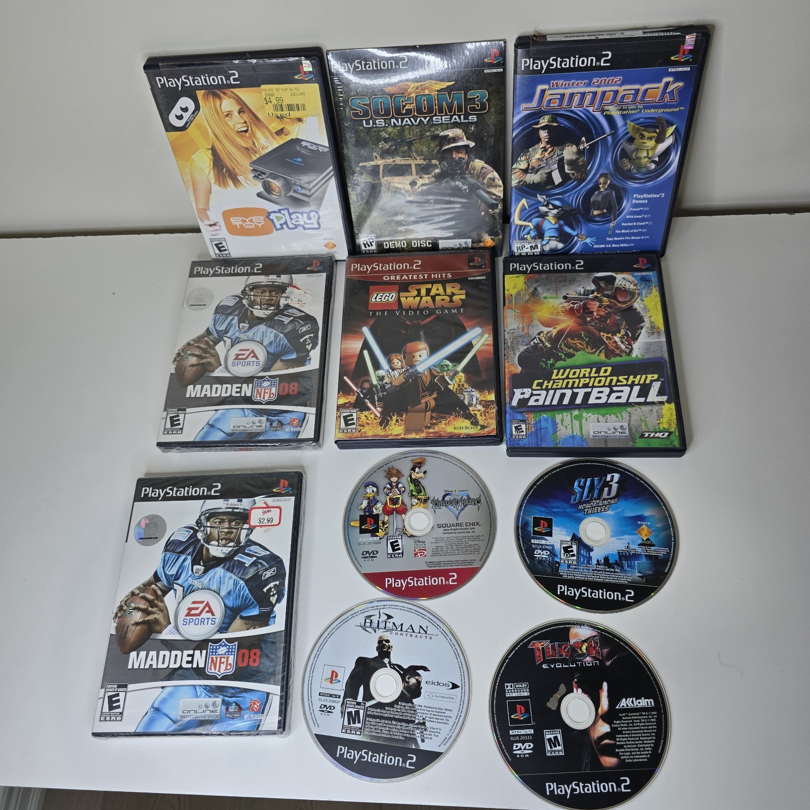 PlayStation 2 Slim Console SCPH-75001 BIG BUNDLE [READ DESCRIPTION]