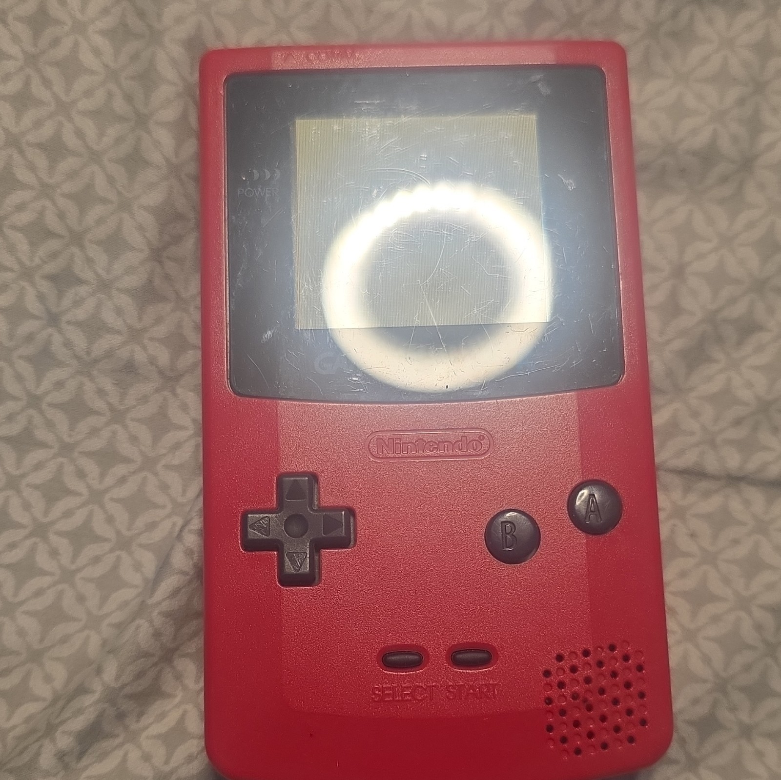 Nintendo Game Boy Color Red Handheld System, Color Screen, CGB-001 (1998)