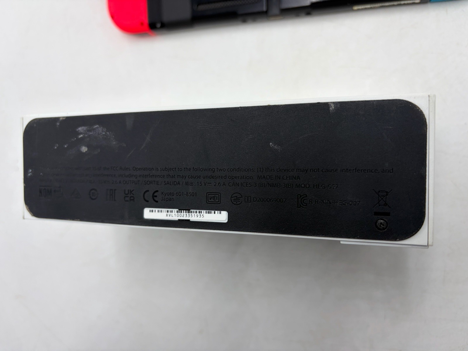 Nintendo Switch V1 HAC-001 Console W/ OLED Dock Tested Working Tested NO CABLES