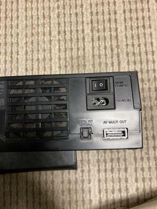 SONY PS2 PlayStation 2 SCPH-10000 Black Console Controller ＋ Cable Set NTSC-J