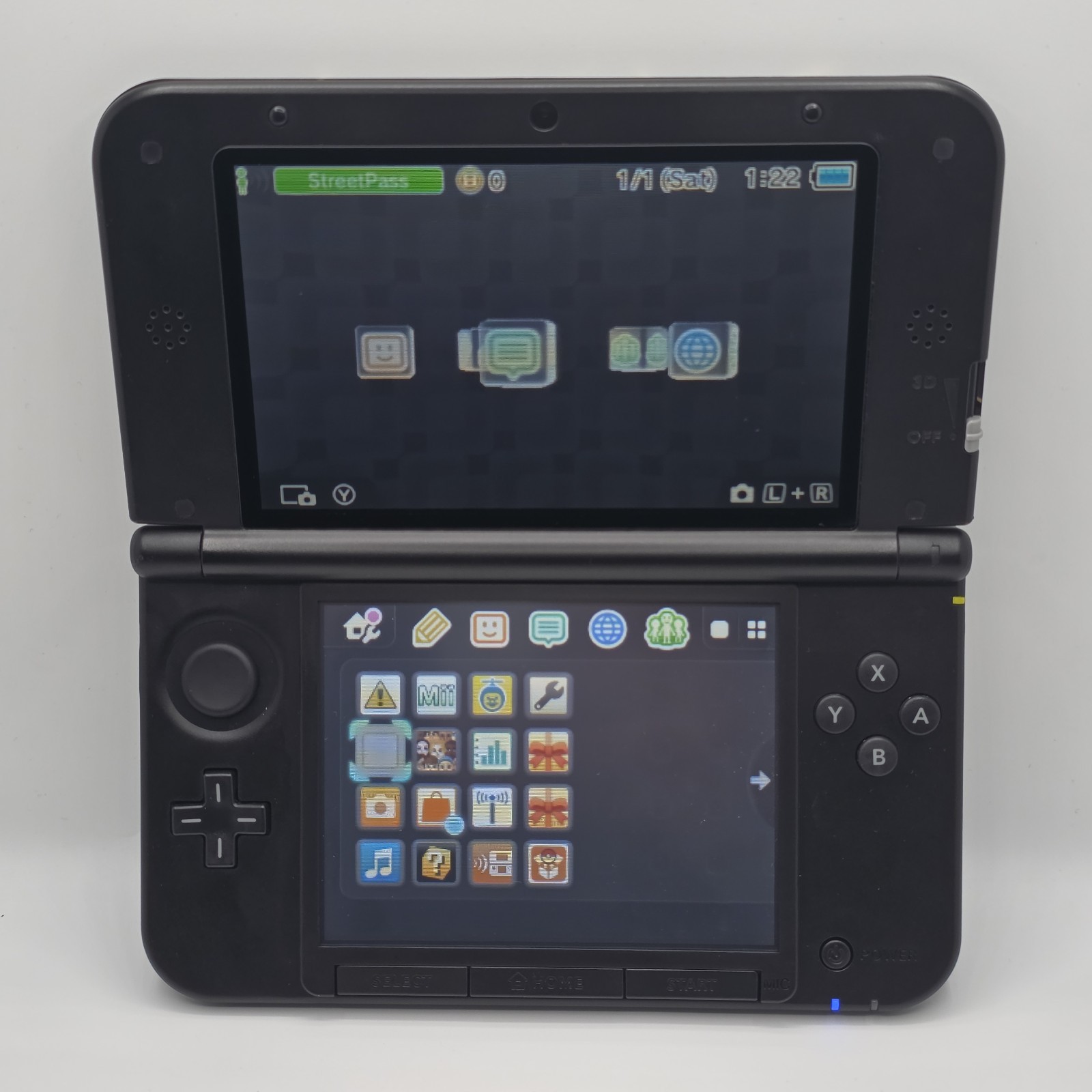 Nintendo 3DS XL Handheld System – Black Glass Screens US REGION
