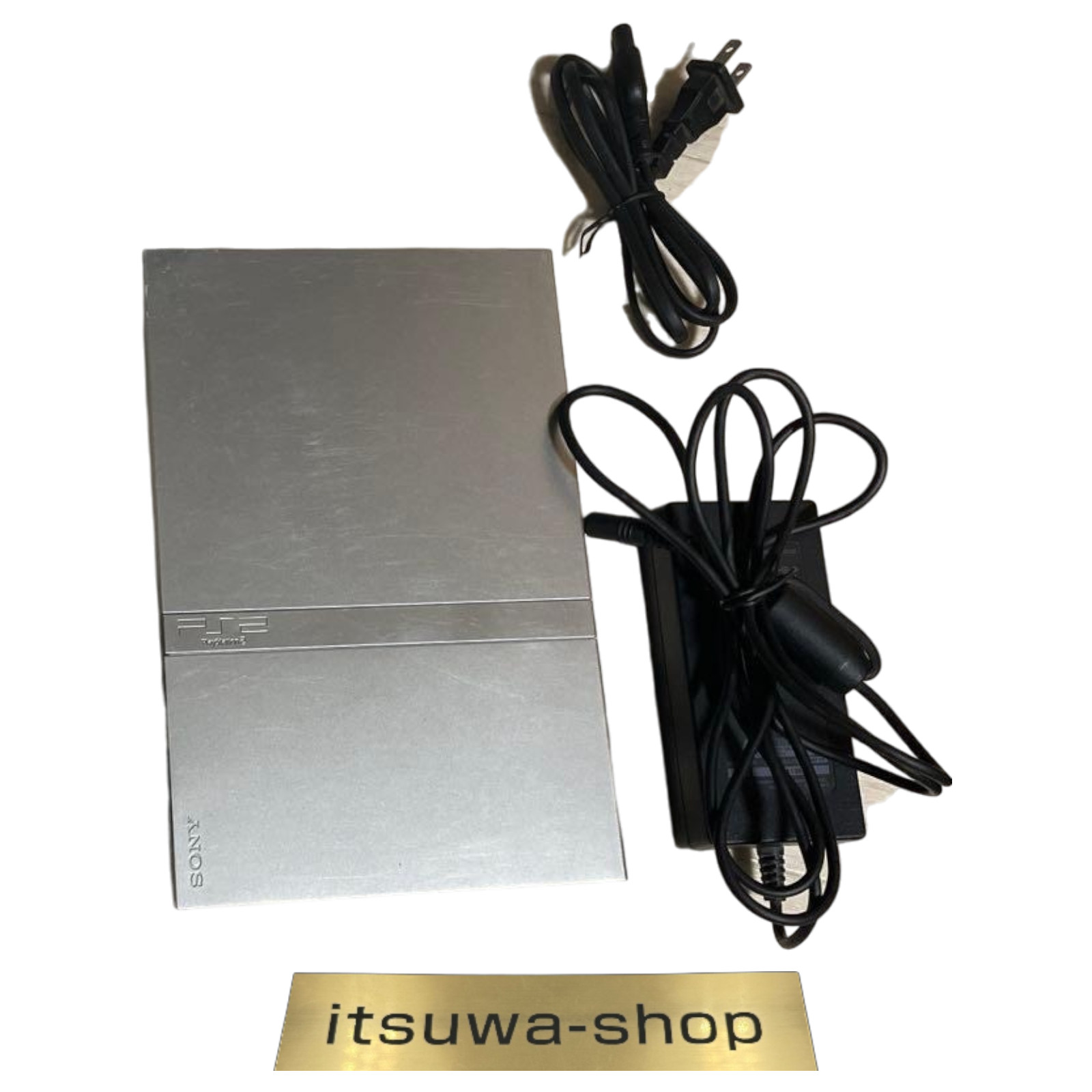 PS2 Slim Console Satin silver White SCPH-75000SSS SONY Japan used