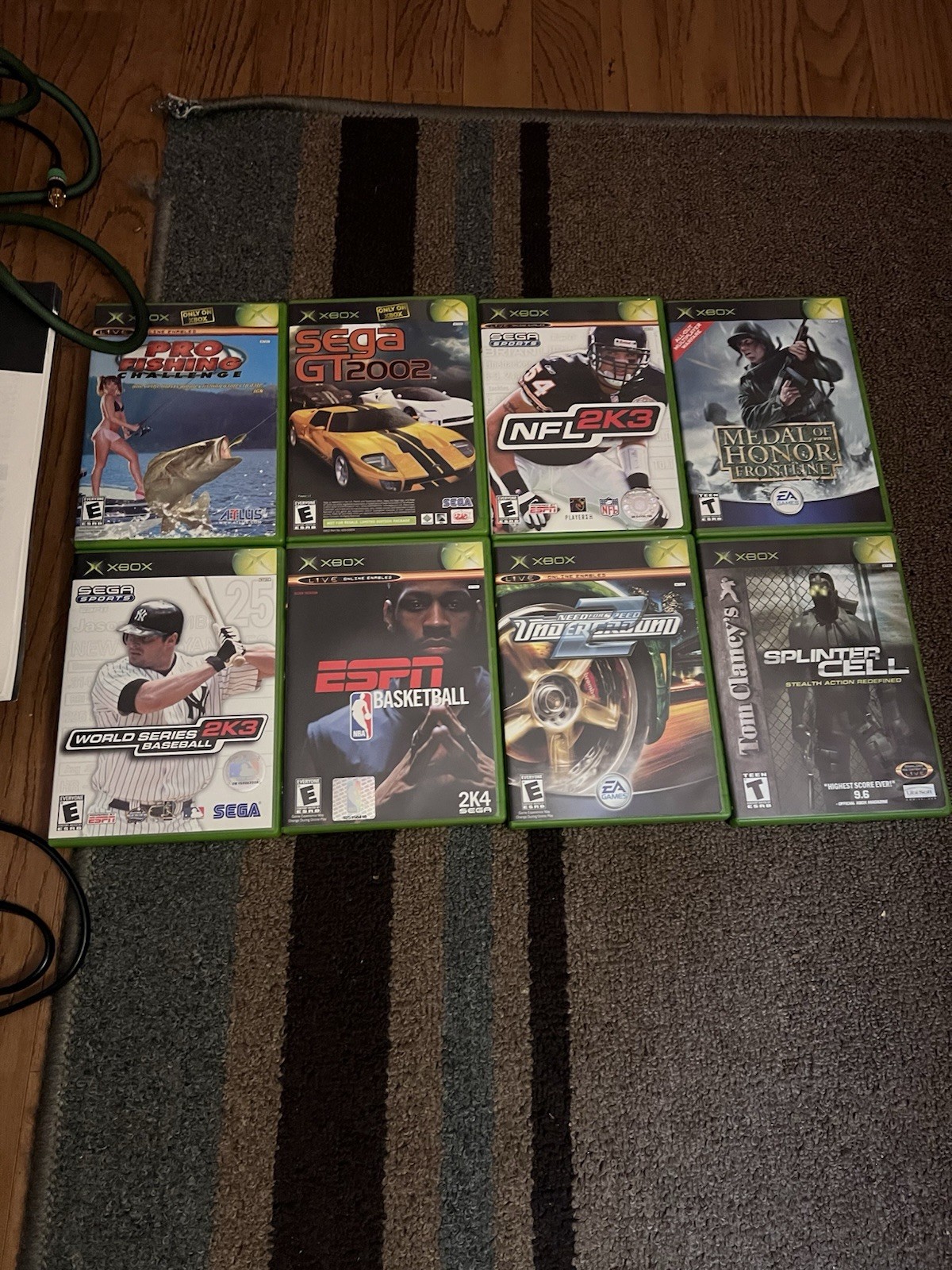 Microsoft Original Xbox Console Bundle 3 Controllers 7 Games NTSC-U/C 8GB