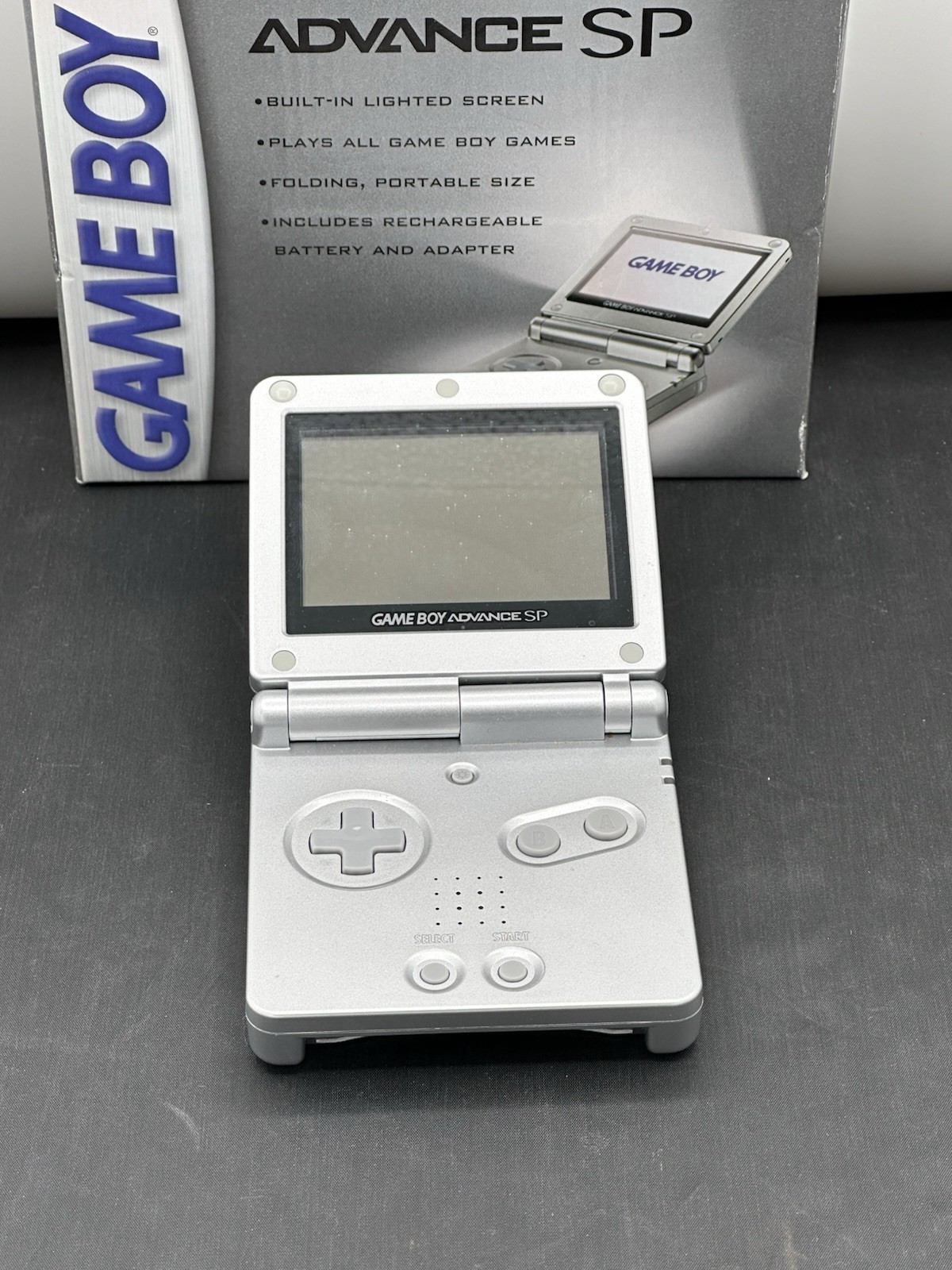 Nintendo Game Boy Advance SP Silver GBA SP Tested Video Game Handheld Console