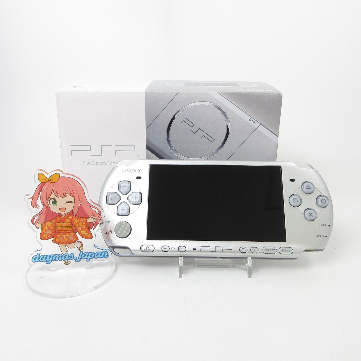 【Near Mint】Sony PSP-3000 Mystic Silver Console No Battery Japan Ver. #DEN0512/08