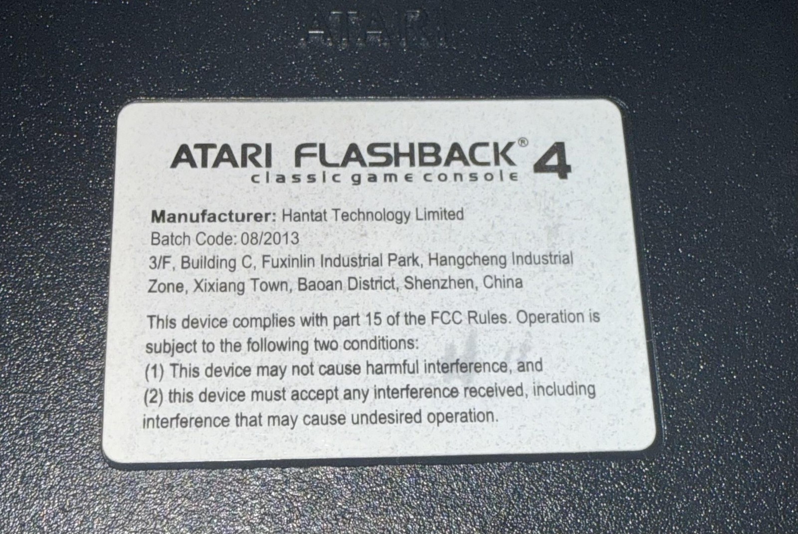 Atari Flashback 4 Atari 2600 Classic Game Console 2 Joysticks RCA AV Black