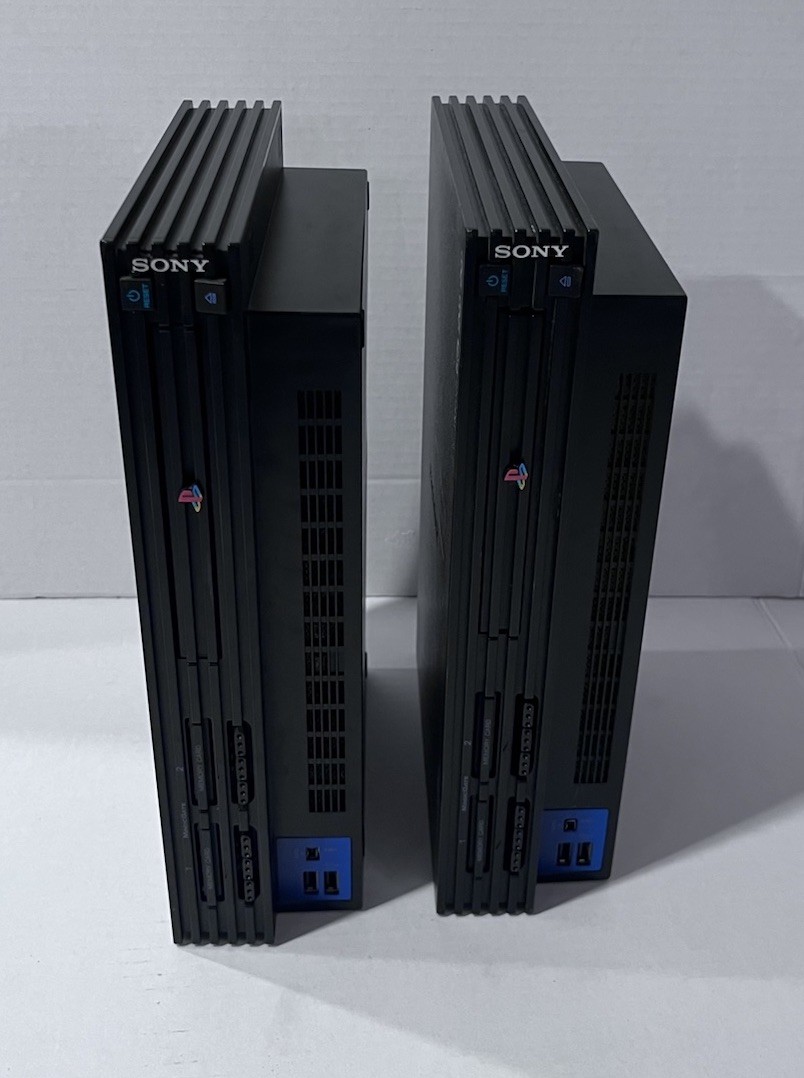 2 PS2 Fat Consoles SCPH-30001 Sony PlayStation 2 – For Parts/Repair -Stuck Trays
