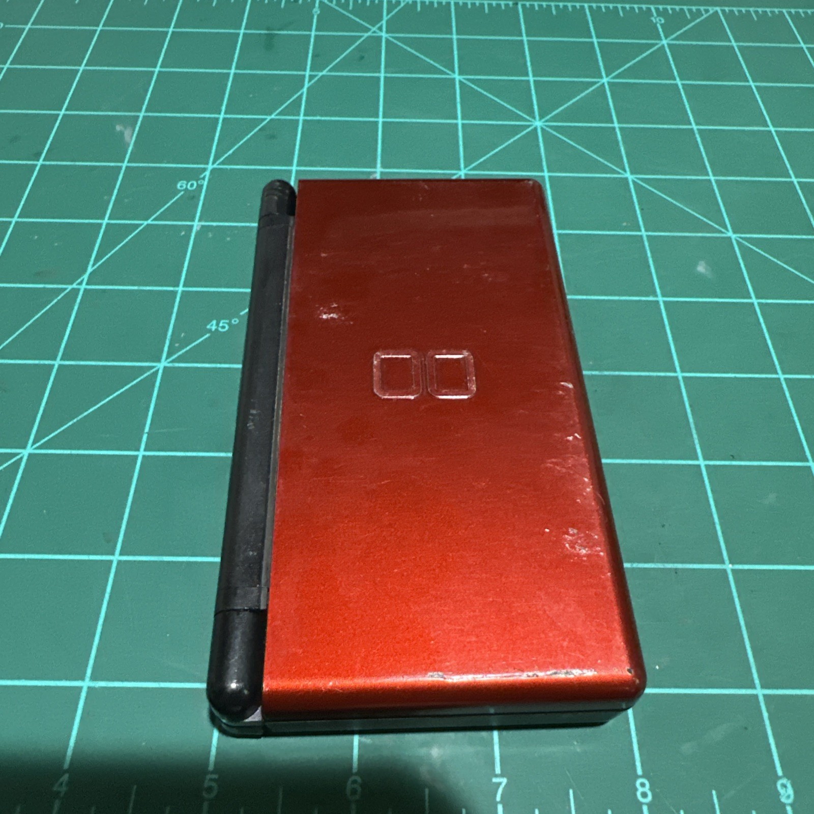 Nintendo DS Lite USG-001 Red/Black Tested Working With MLB 2K7 Game.