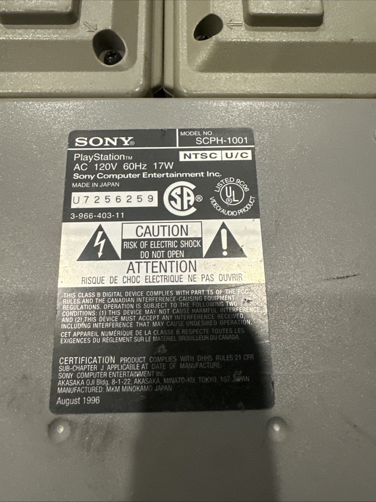 (3) Sony PlayStation PS1 – SCPH-1001 Console Only Powers On Parts / Repair Only