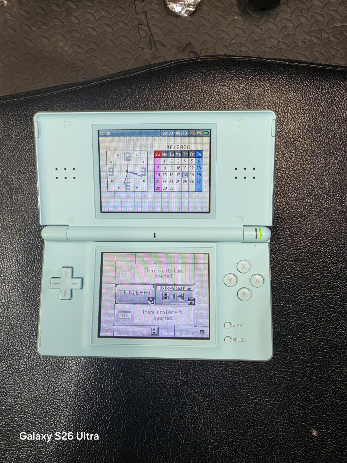 Nintendo DS Lite USG-001 Handheld System Blue Wi-Fi NTSC-J Headphone Jack