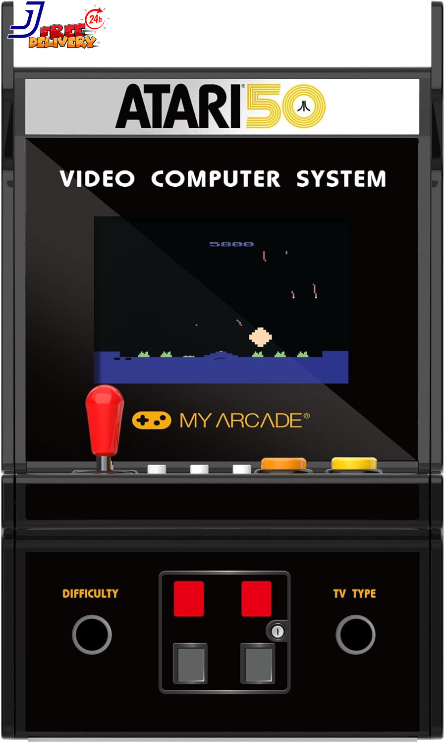 My Arcade Atari Micro Player Pro 100 Arcade Classics Games 6.75 Portable Mini