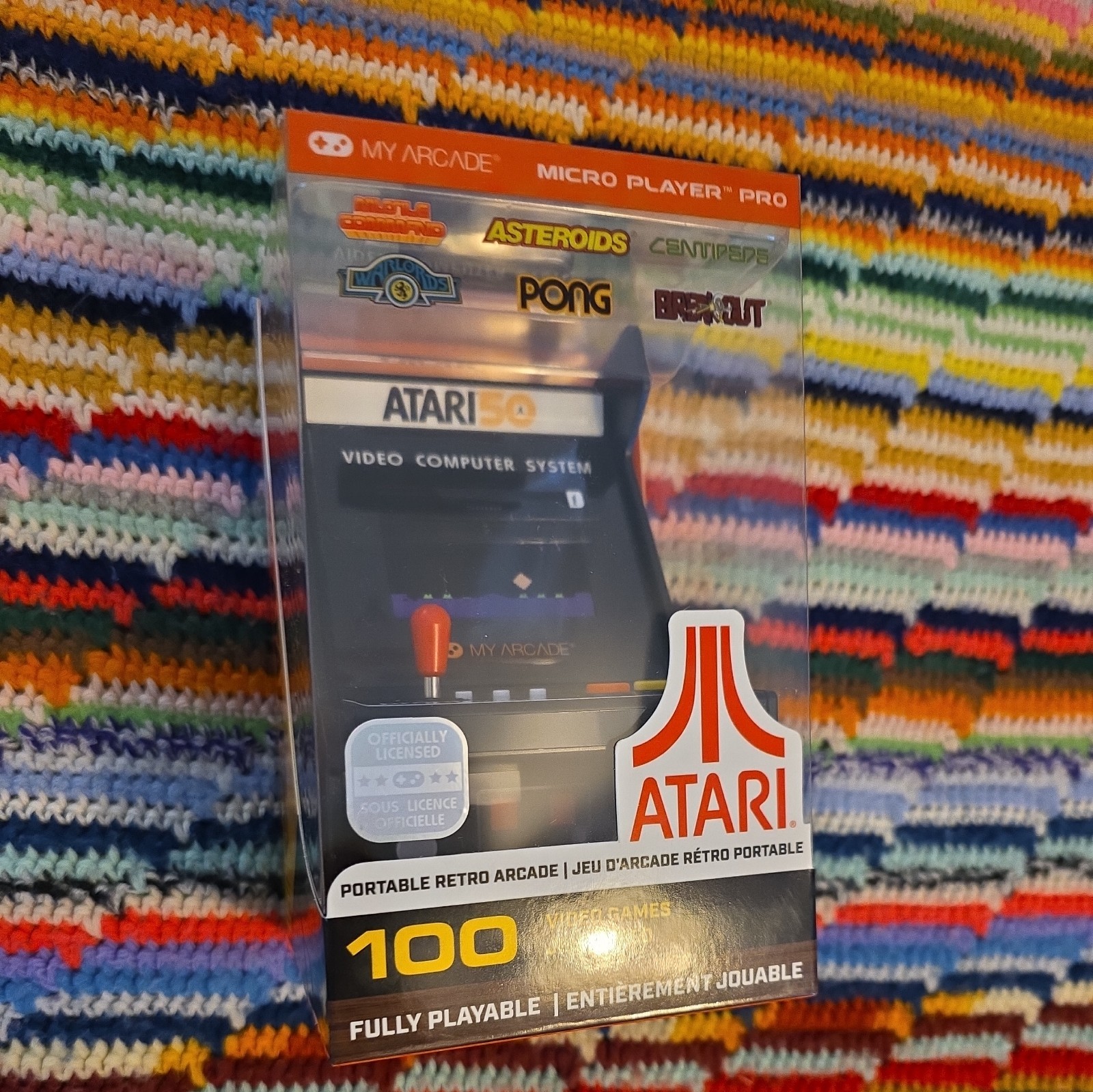 My Arcade Atari Micro Player Pro: 100 Video Games, 6.75″ Mini Arcade Machine