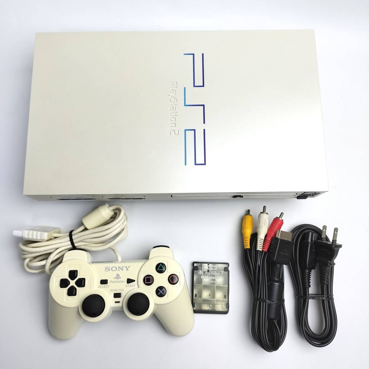 SONY ps2 PlayStation2 White SCPH-50000 Used Good JP W/ Game Console controller