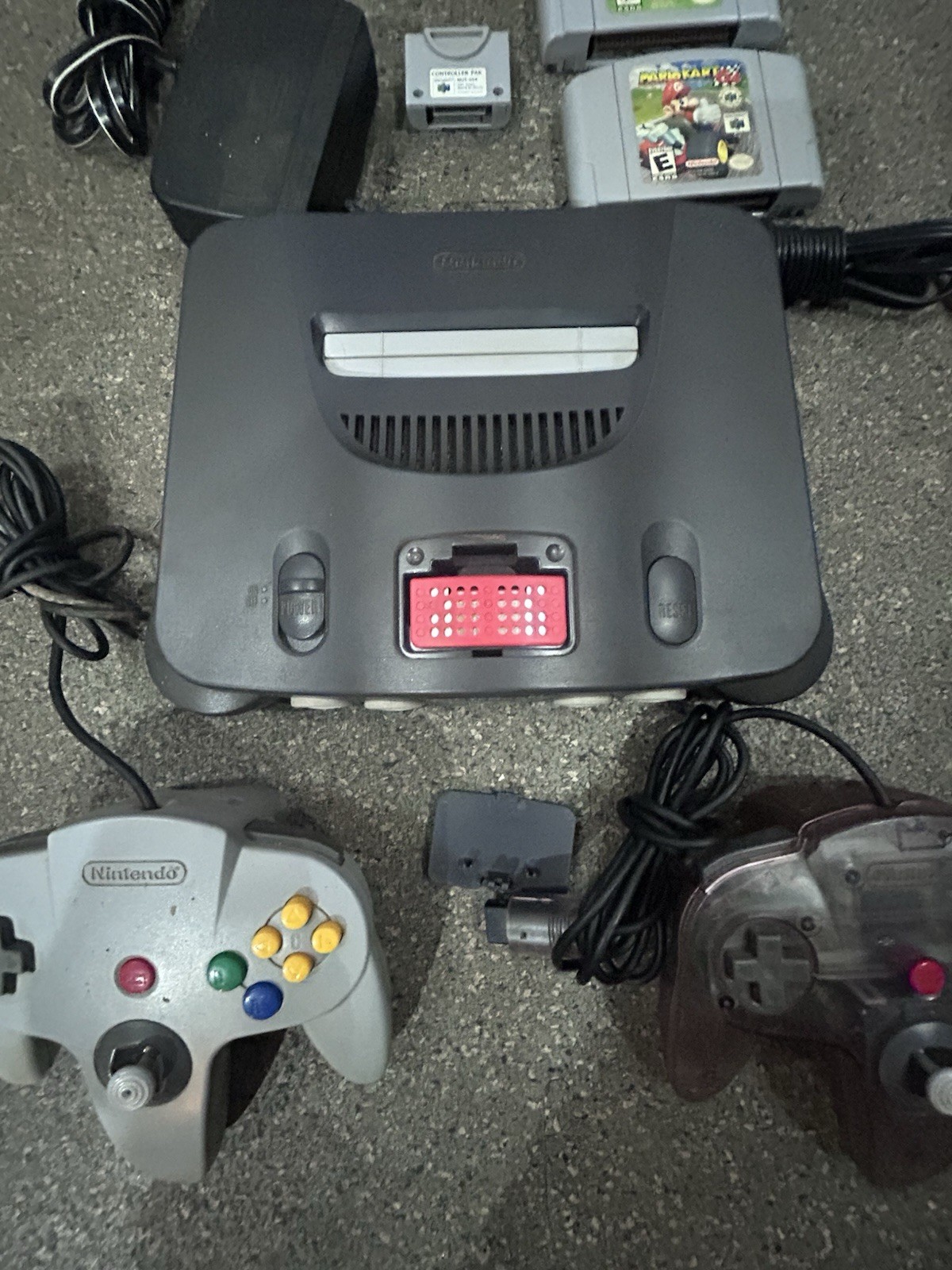 N64 Console Heavy Hitter Bundle – Conker’s Bad Fur Day, Mario 64, Kart, Golf