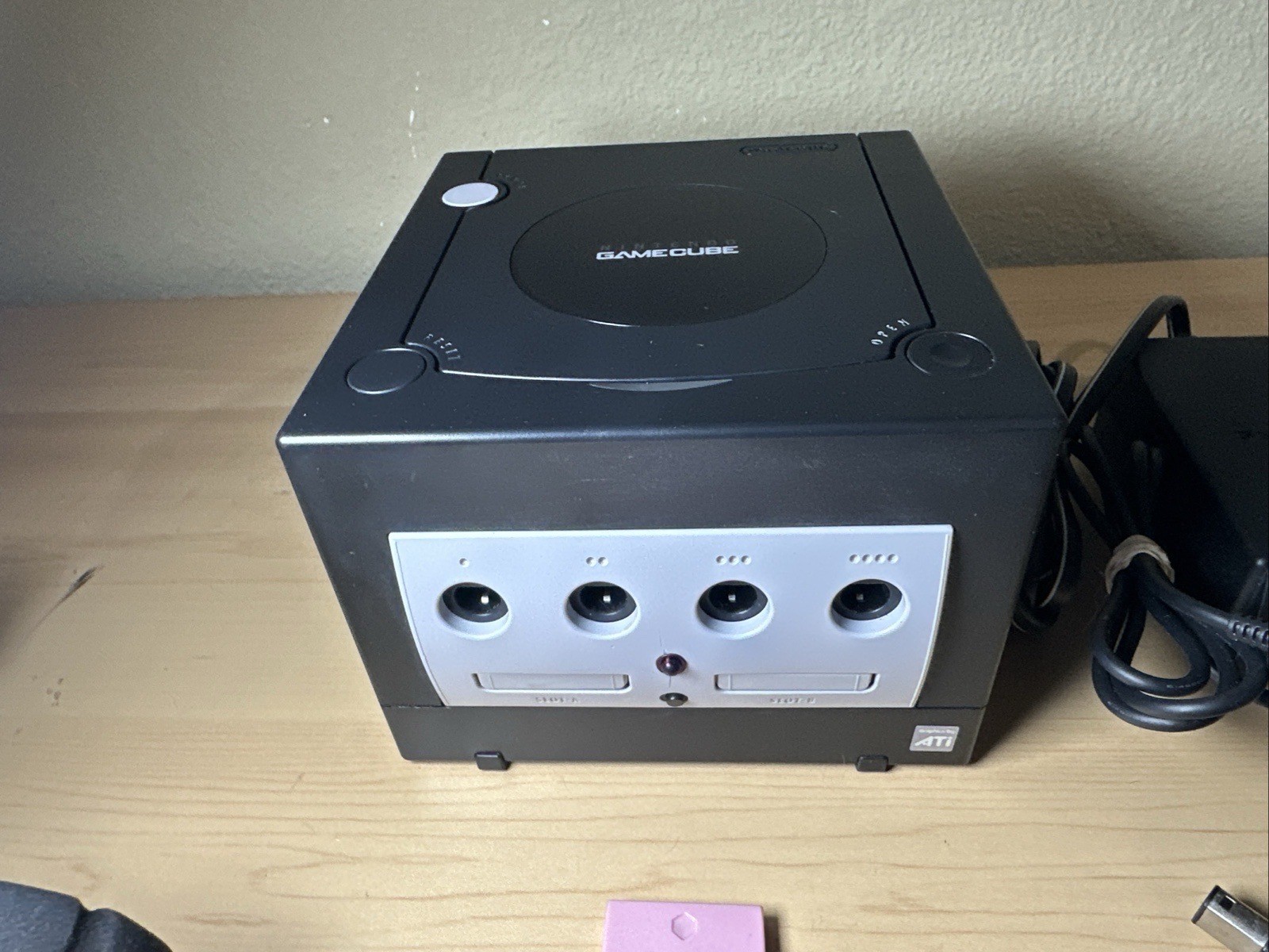 Nintendo GameCube Black Console NTSC U & J Region Switch & Blue LED DOL001