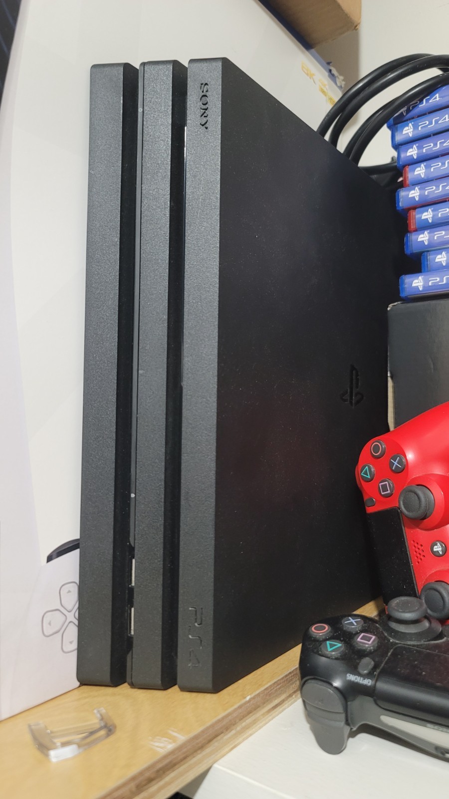 Sony PlayStation 4 Pro 2TB Video Game System 4K Bundle -3 Controllers 10 Games-