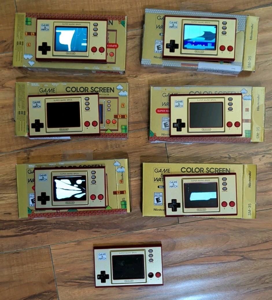 Lot of 7: Game & Watch Super Mario | PARTs or REPAIRs