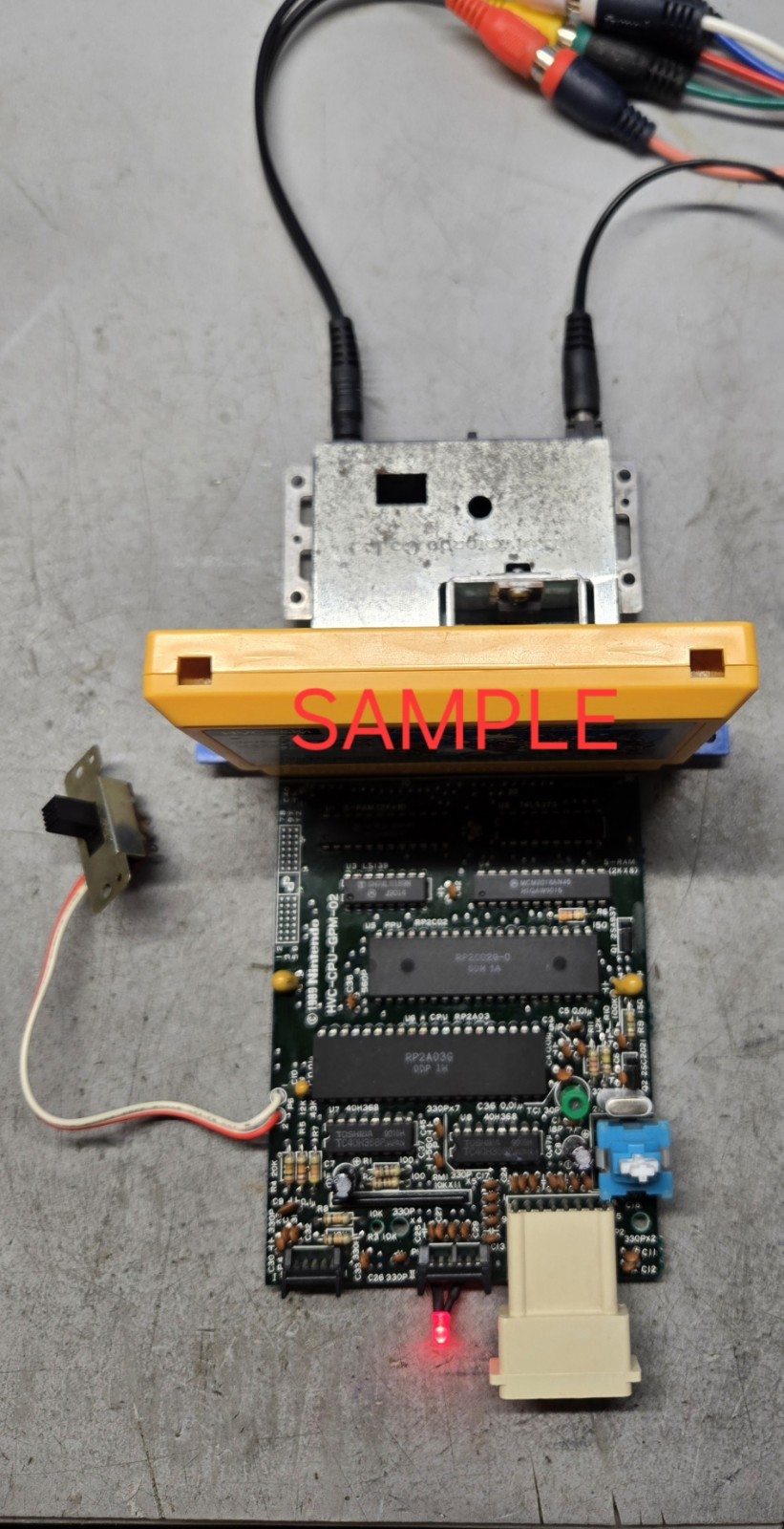👍 Japan Famicom [VCI] AV Composite Mod Console System 2 Controllers AV Cable