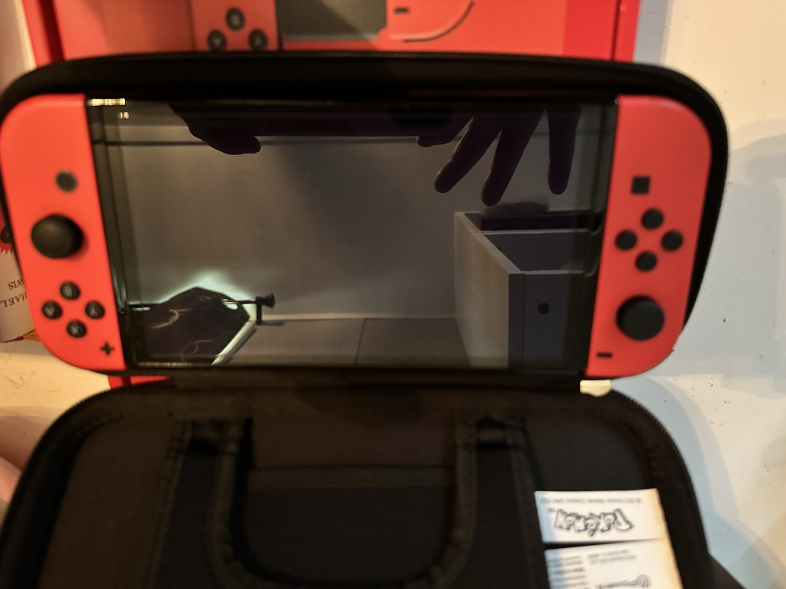 Nintendo Switch OLED Mario Edition Red in Box with Dock Station and Power Cords
