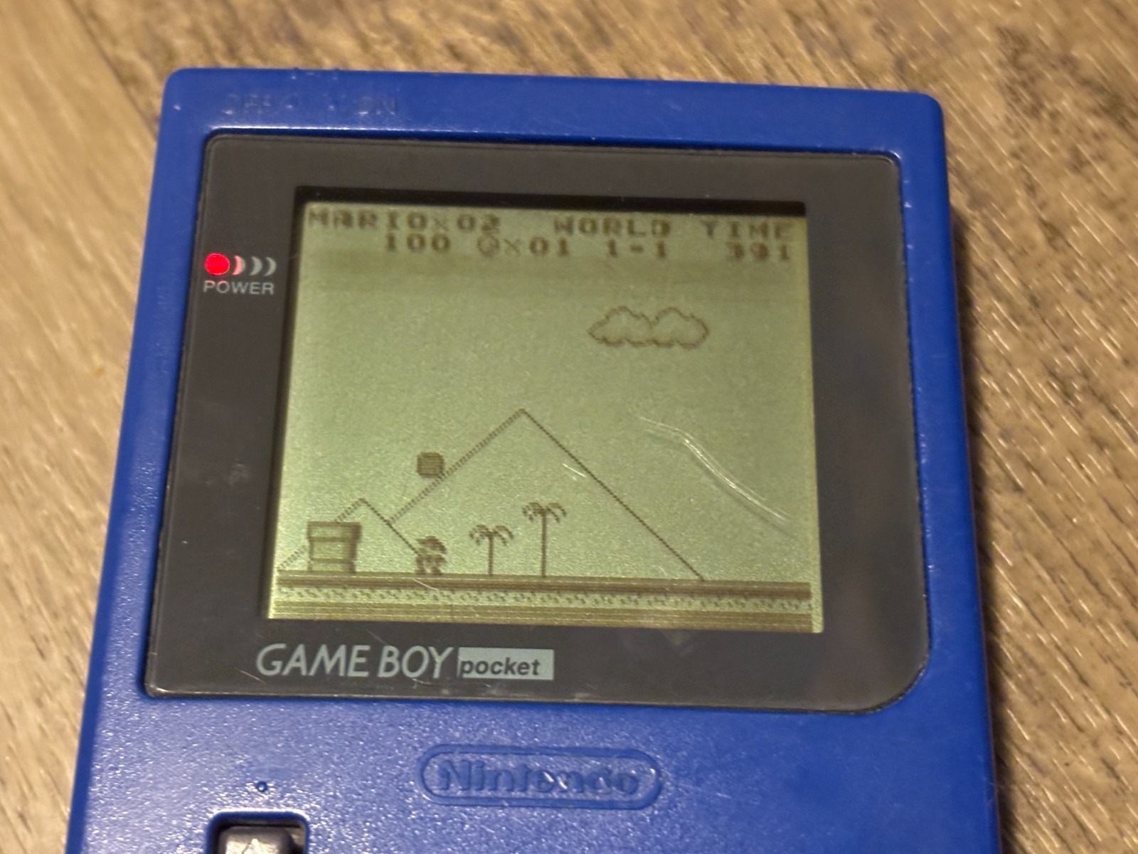 Nintendo Game Boy Pocket Blue Console Handheld System Tested OEM MGB-001