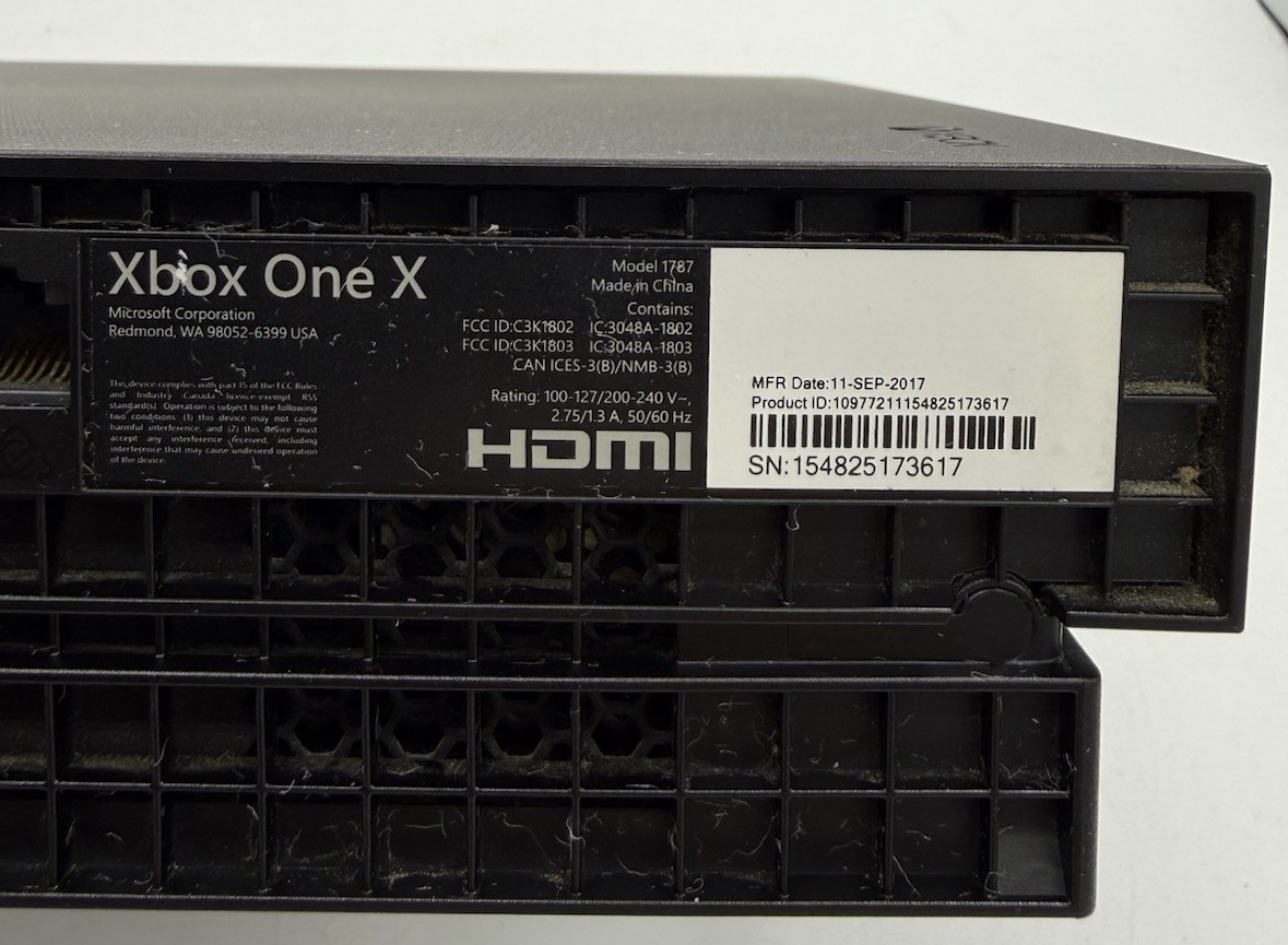XBOX One X Project Scorpio Console System PARTS REPAIR BROKEN AS-IS