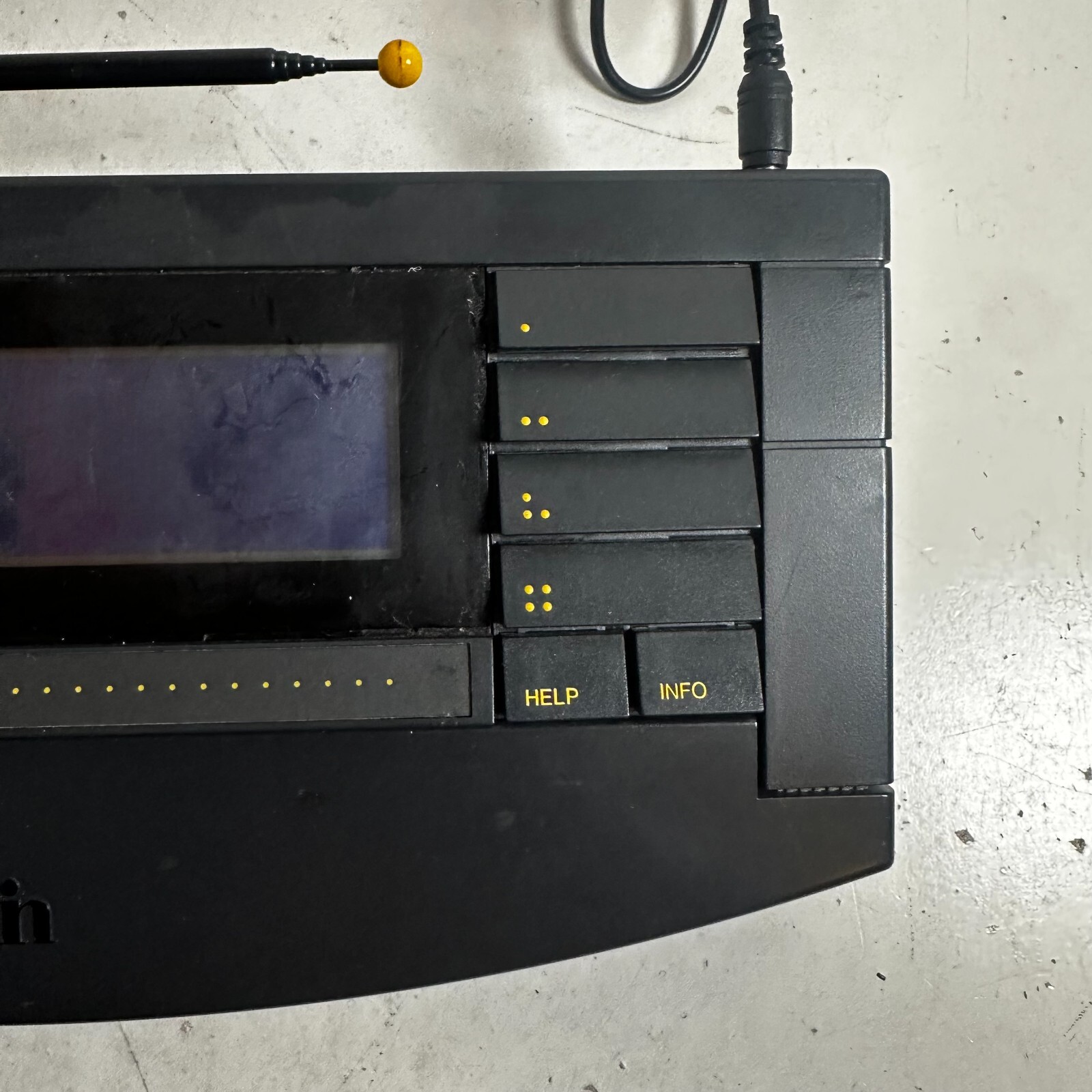 Vintage Sega Interactive Network C-0300 Black Gaming Control Unit – For Parts