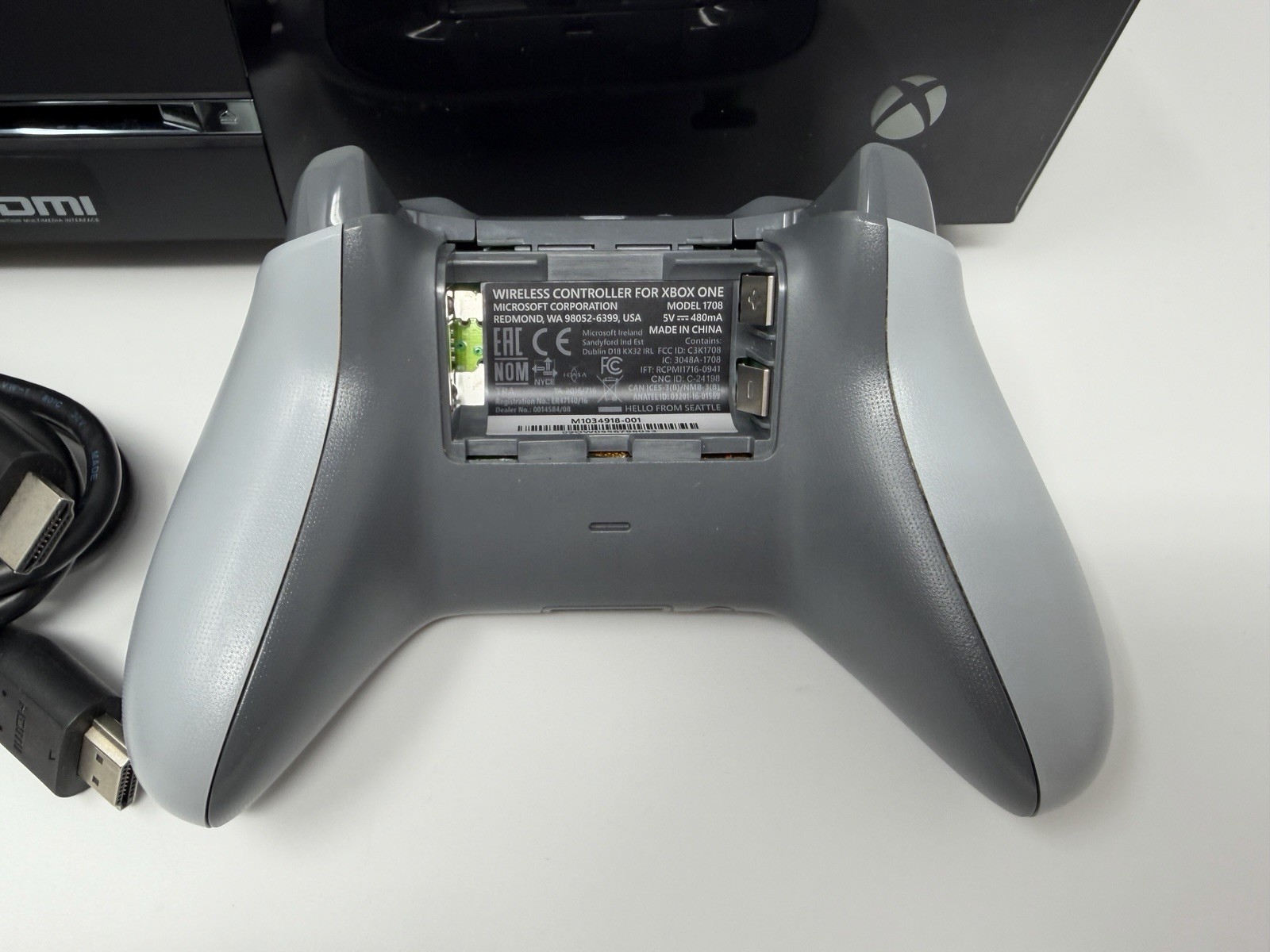 Microsoft Xbox One 500GB Console Black Bundle OEM Controller Tested Working