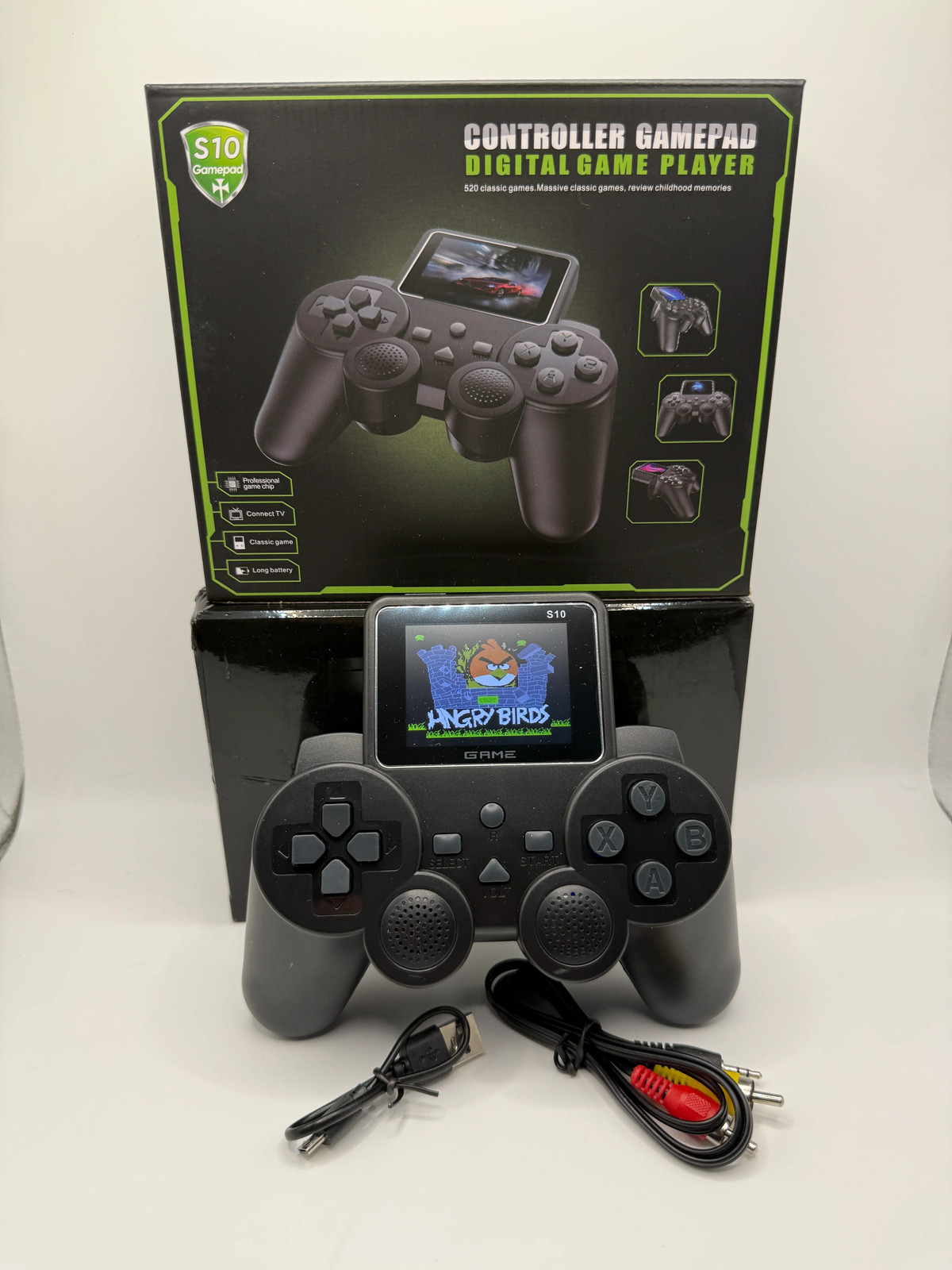 S10 Controller Gamepad Digital Game Player with 520 Classic Games