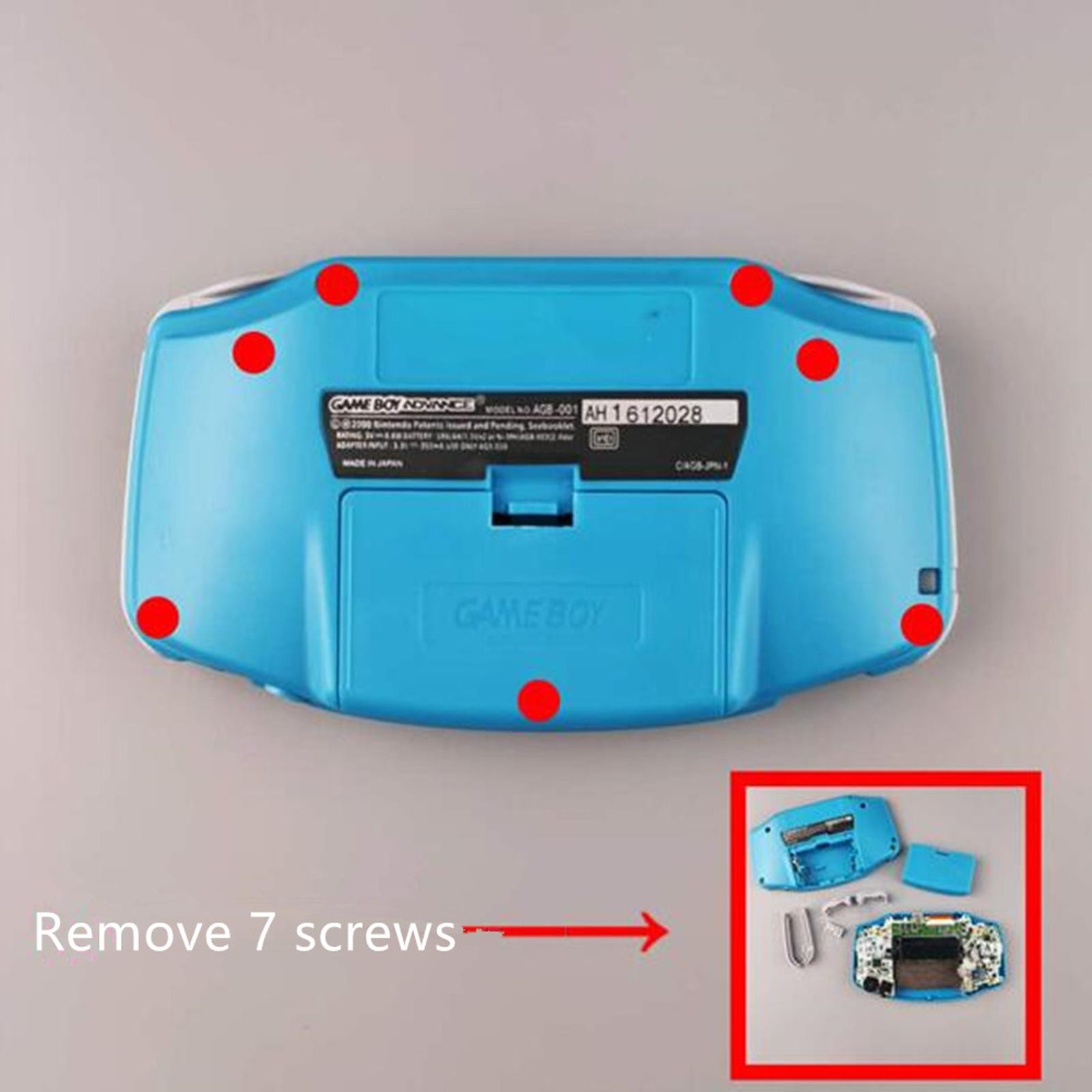 1 Set light Screen MOD LCD Backlight Kit For Nintendo GBA IPS Game Boy Advance k