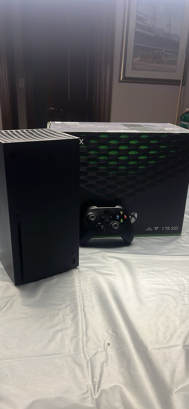 Microsoft Xbox Series X 1TB SSD 4K 120 FPS Home Console Black with Controller