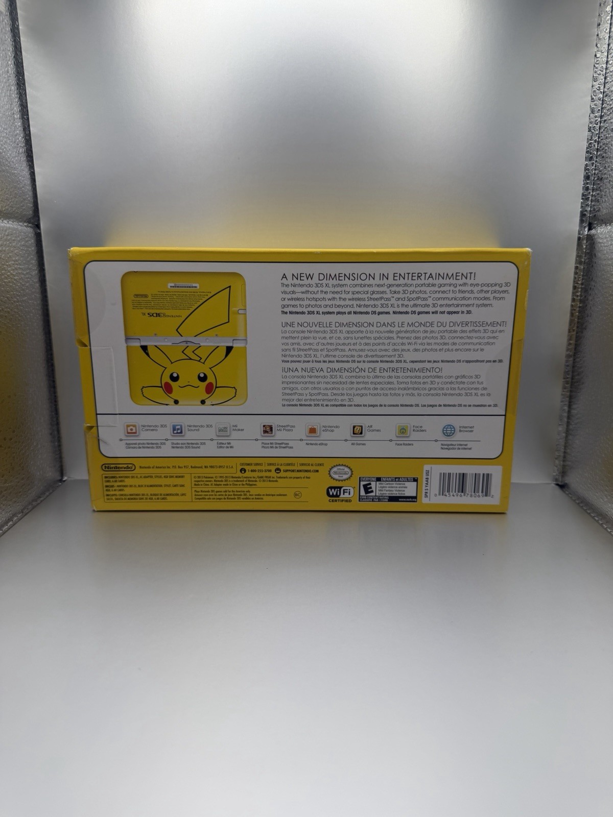 Nintendo 3DS XL Pikachu Edition Handheld System Yellow/White Wi-Fi