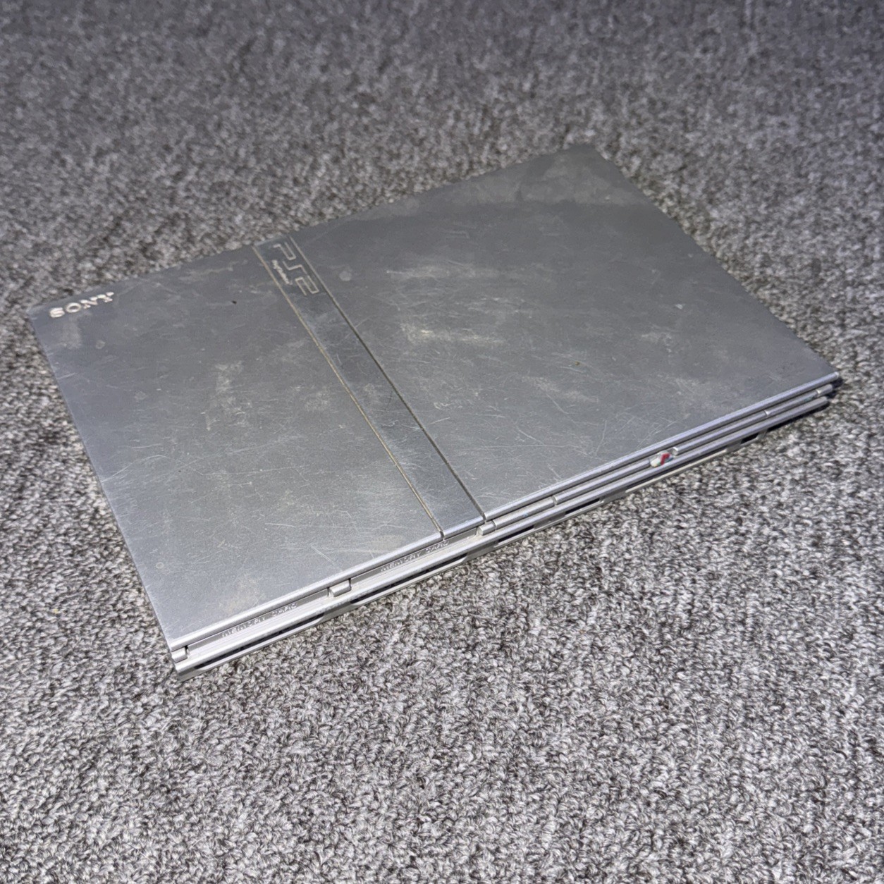Sony PlayStation 2 Slim silver PS2 SCPH-75001 System Console Untested