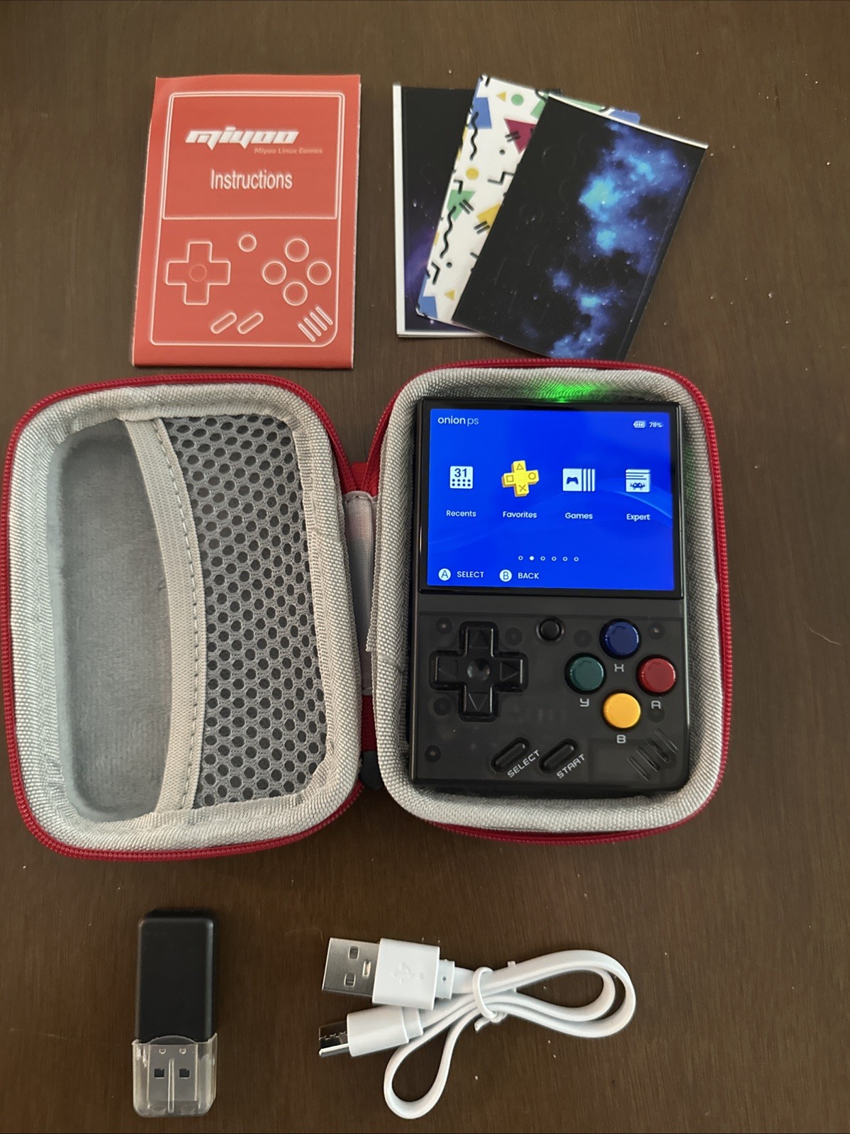 Miyoo Mini V2 (not plus)Onion OS 128gb Handheld Game Console Excellent Condition